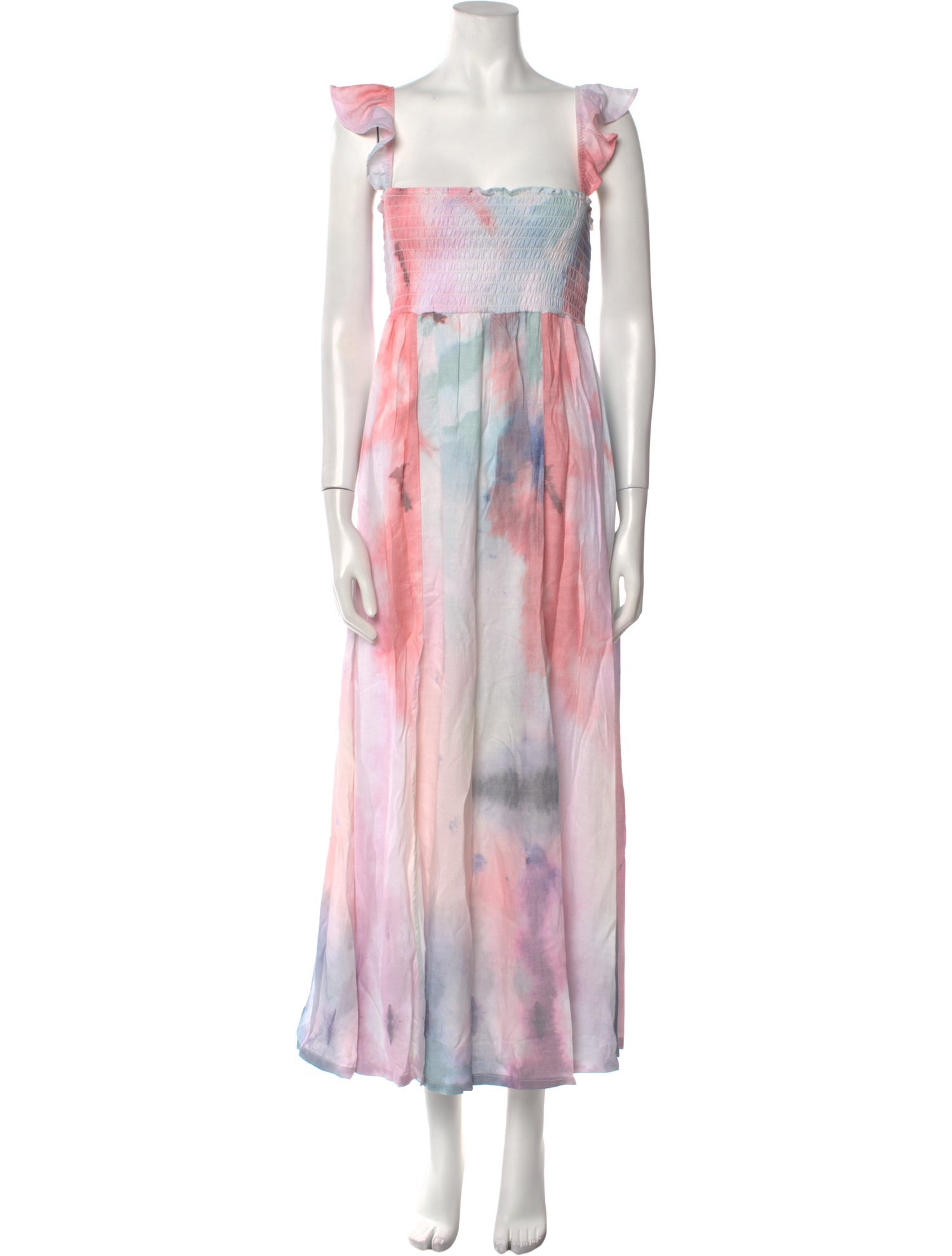 Agua Bendita Printed Long Dress