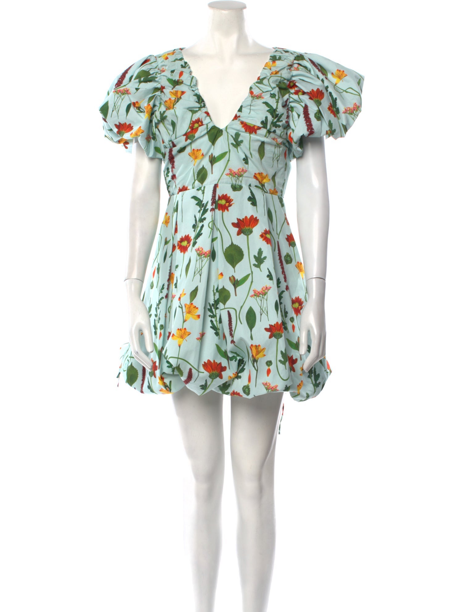 Agua Bendita Floral Print Mini Dress
