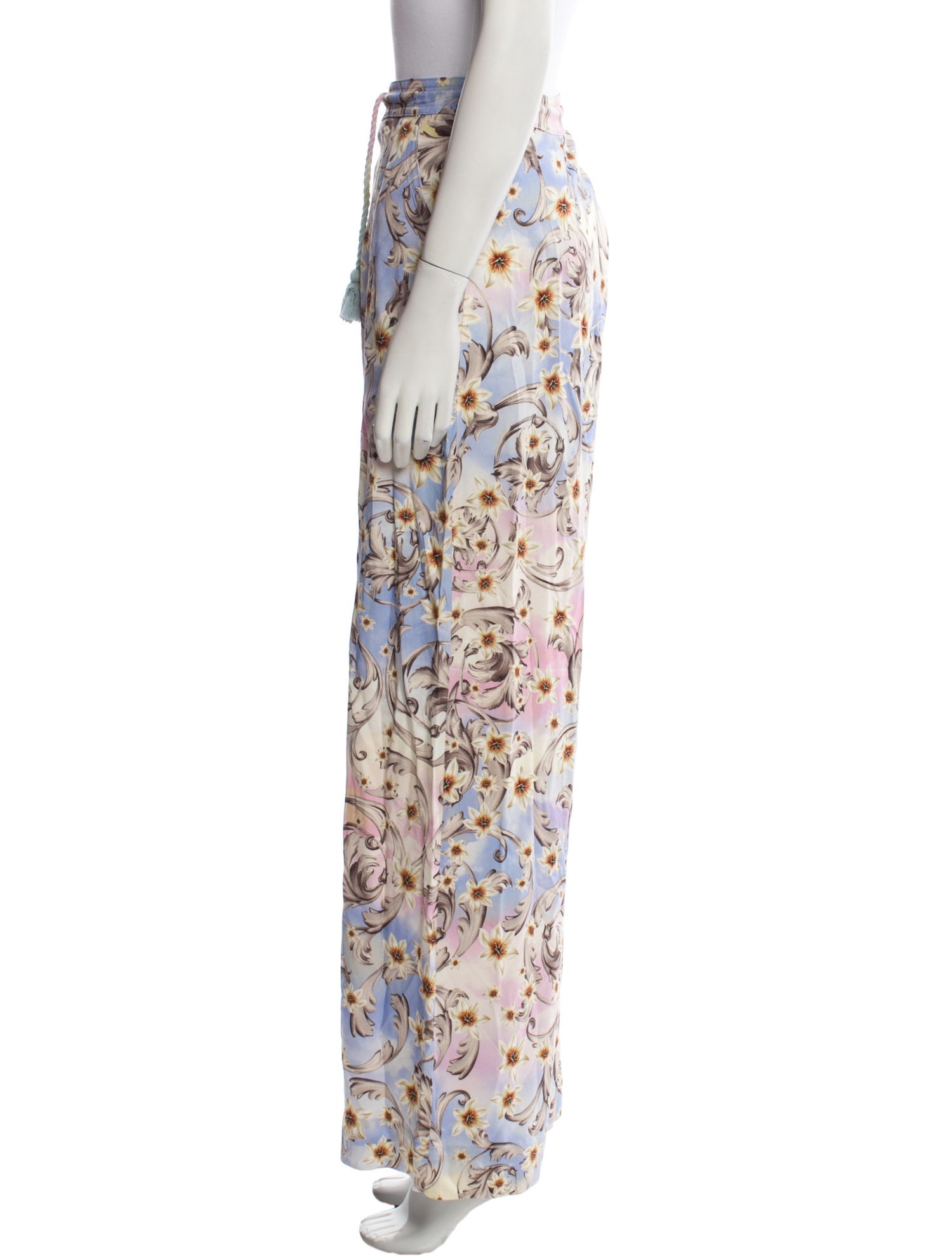 Agua Bendita Printed Wide Leg Pants