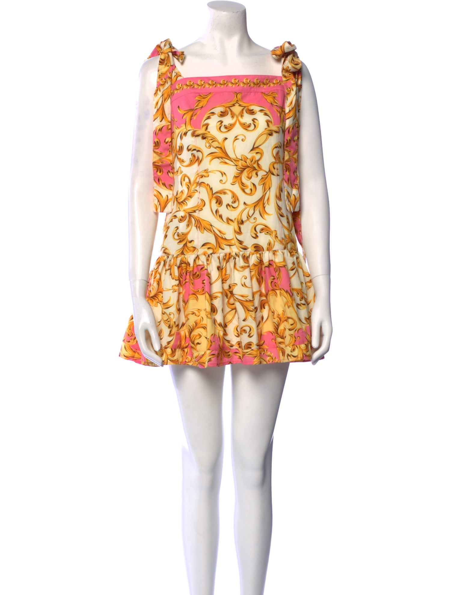 Agua Bendita Printed Mini Dress
