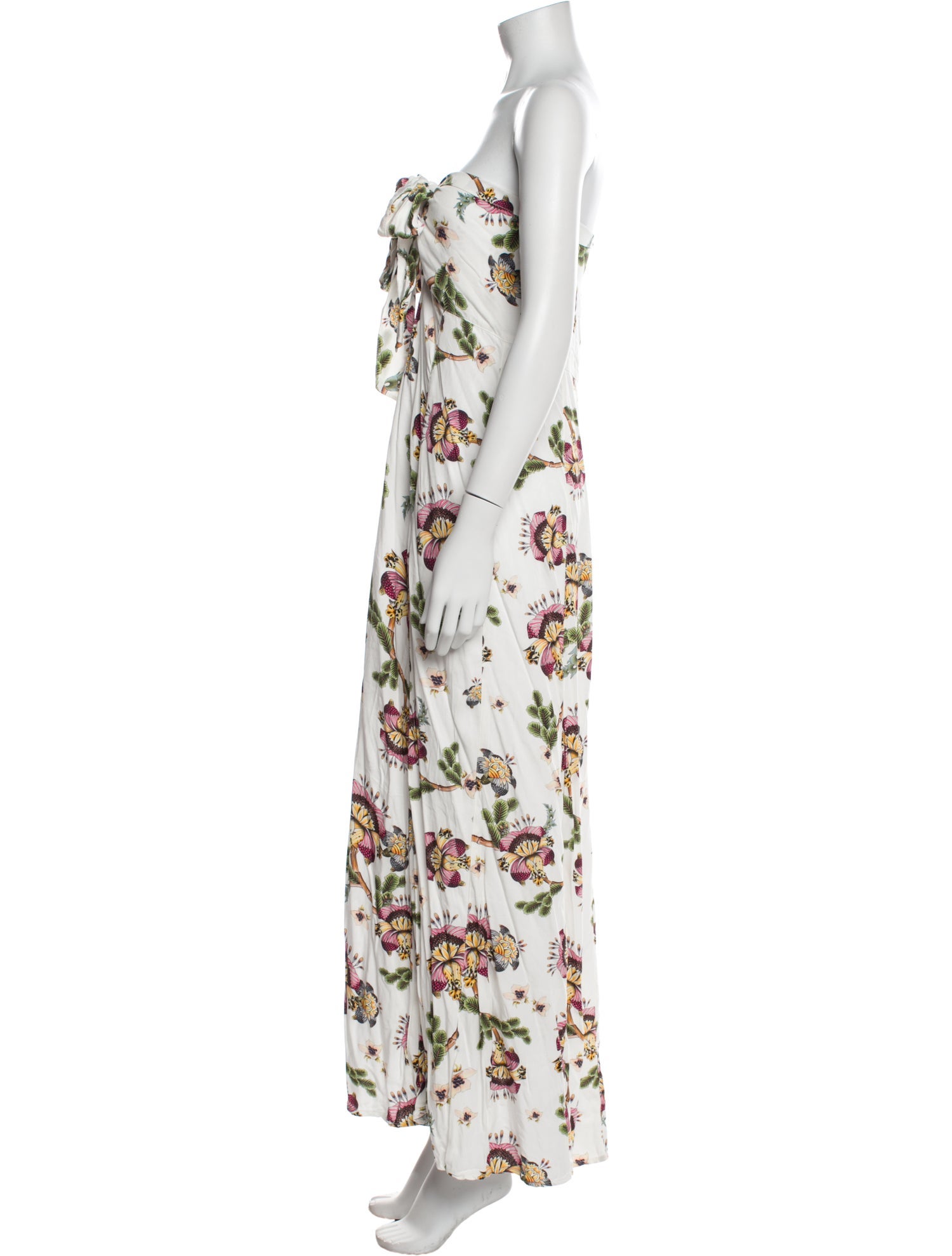 Agua Bendita Floral Print Long Dress