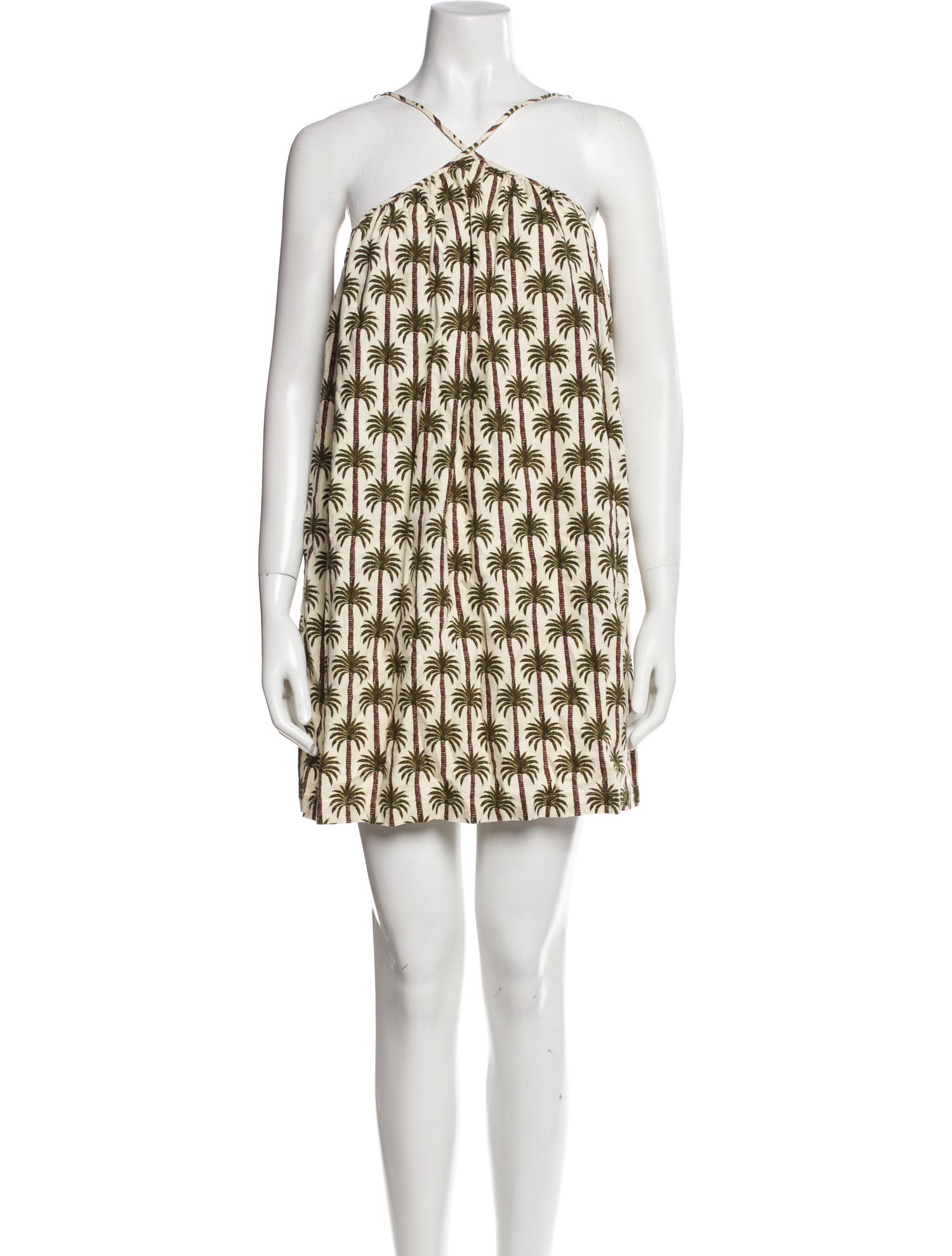 Agua Bendita Printed Mini Dress