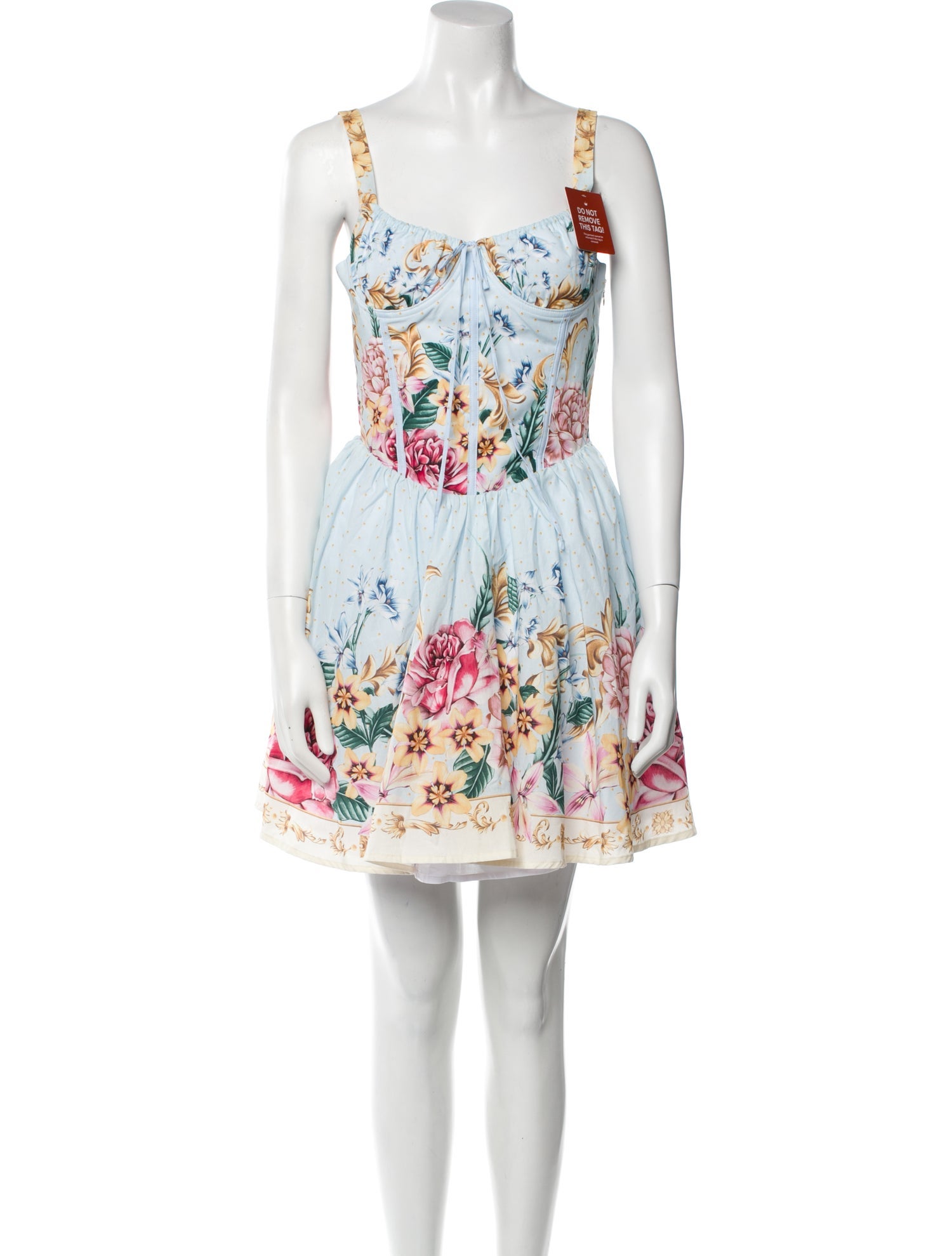 Agua Bendita Printed Mini Dress