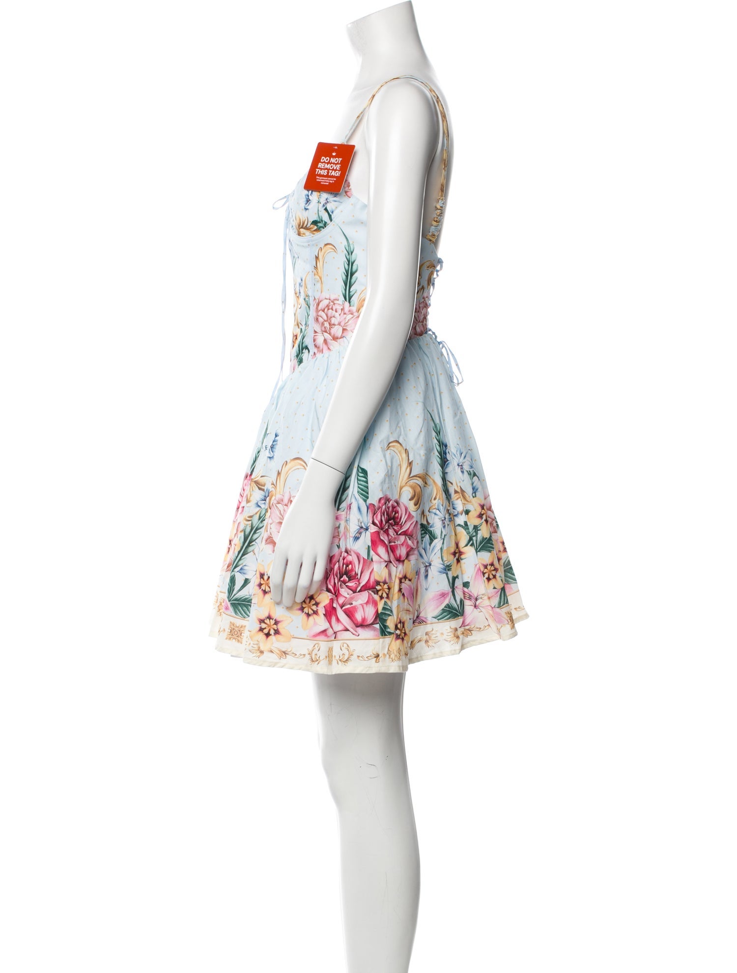 Agua Bendita Printed Mini Dress