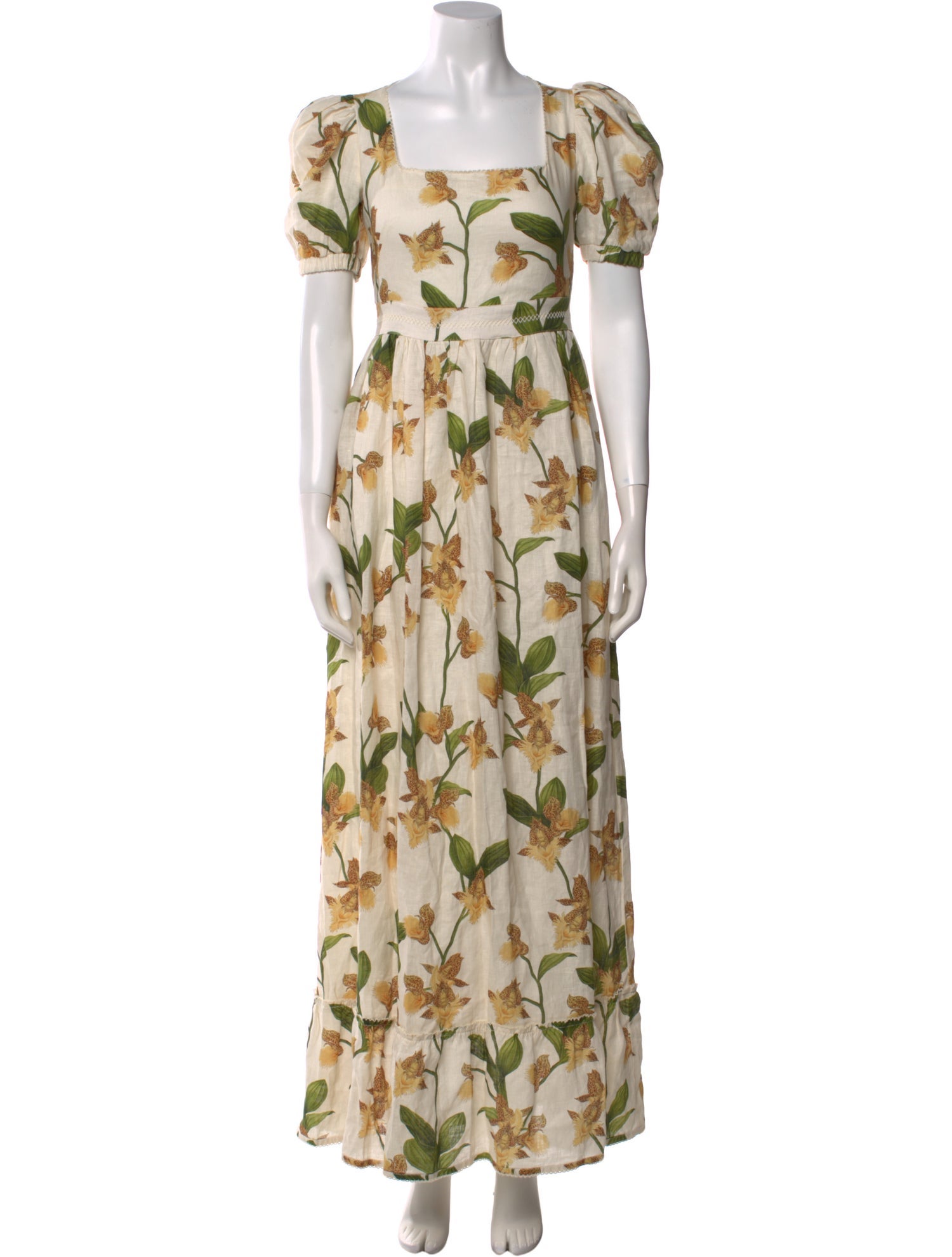 Agua Bendita Linen Long Dress