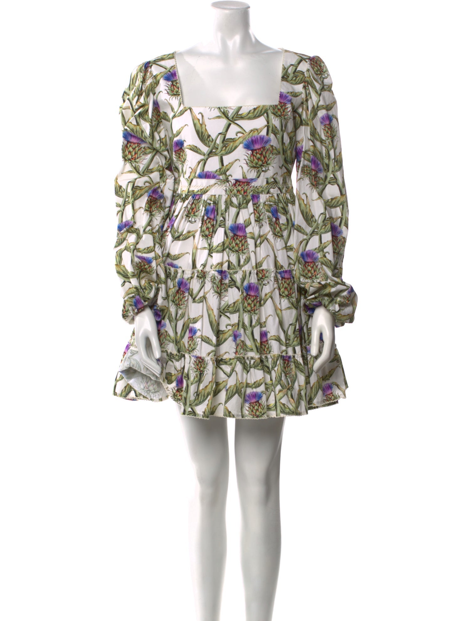 Agua Bendita Floral Print Mini Dress