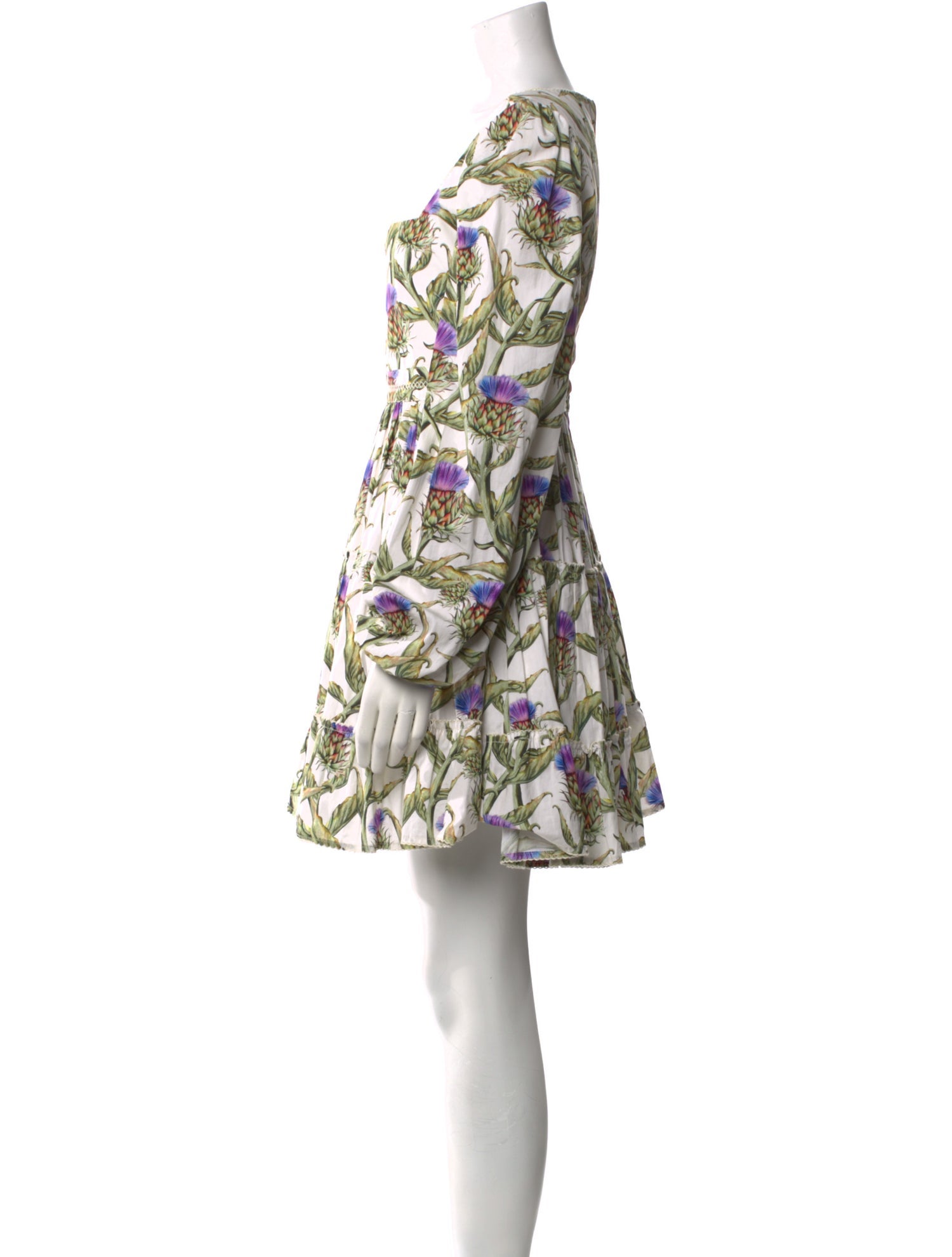 Agua Bendita Floral Print Mini Dress