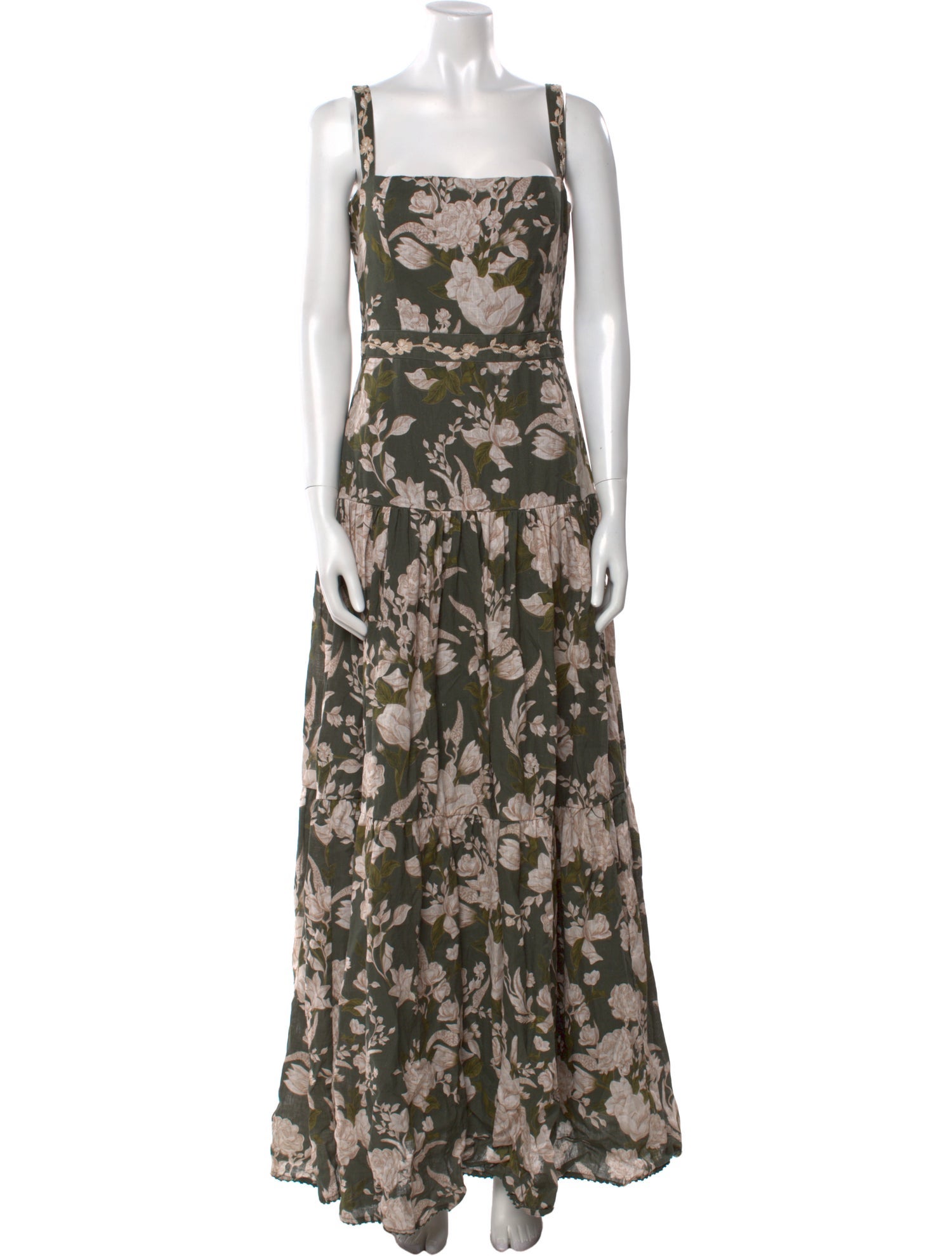 Agua Bendita Linen Long Dress