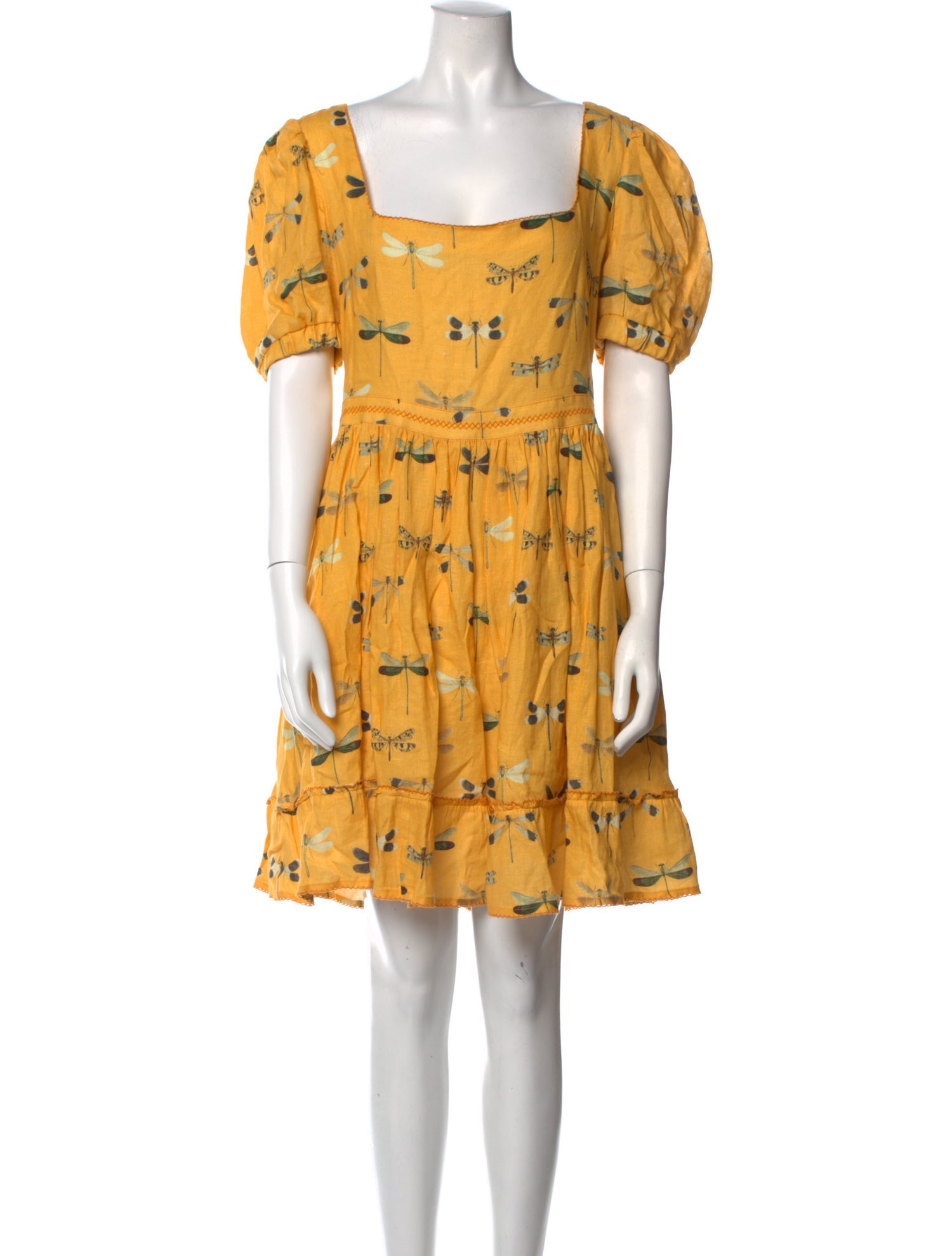 Agua Bendita Linen Mini Dress