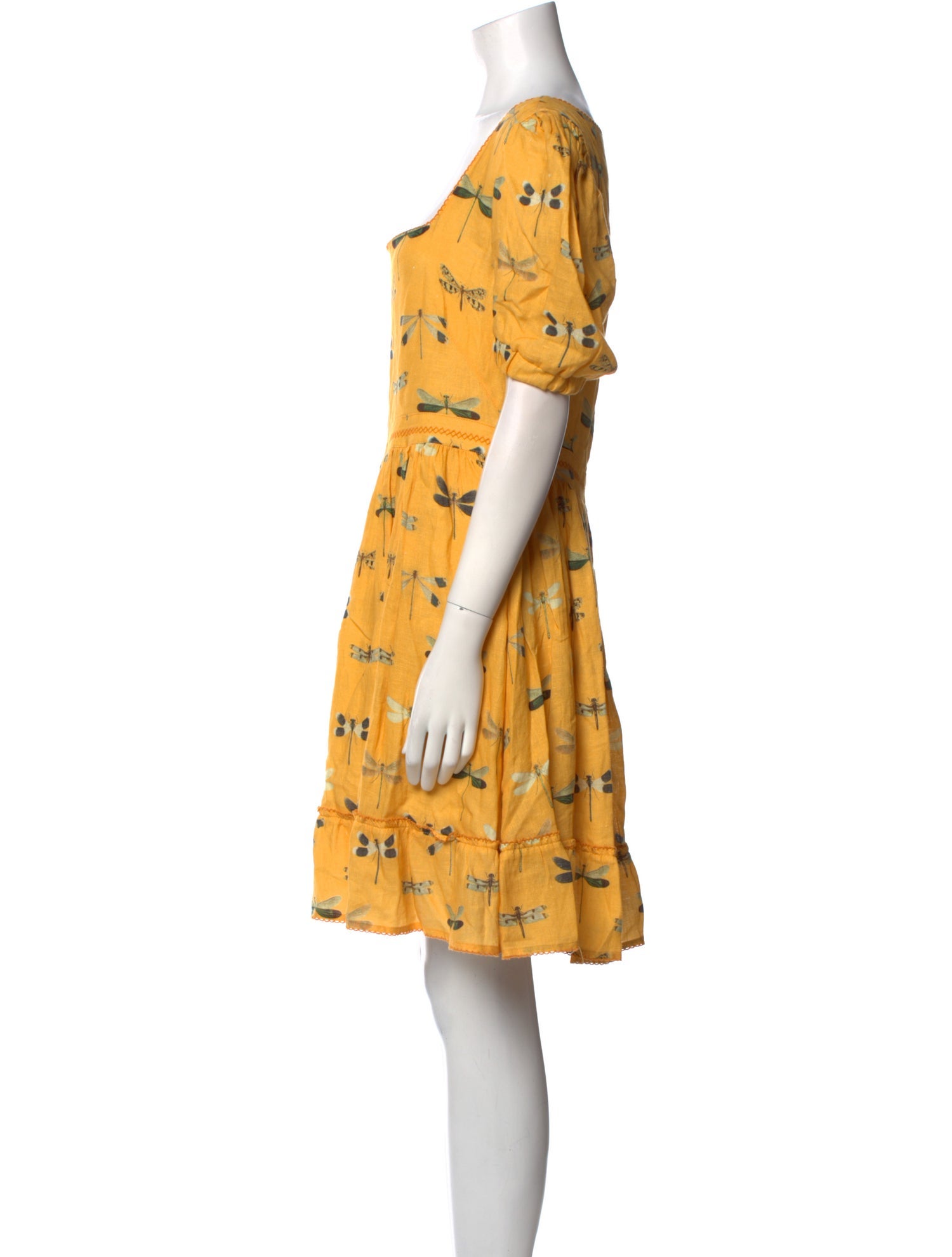 Agua Bendita Linen Mini Dress