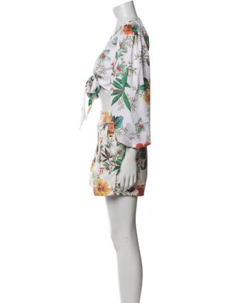 Agua Bendita Floral Print Short Set