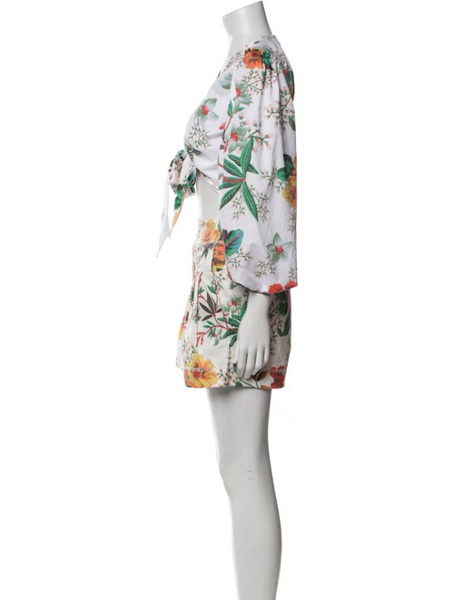Agua Bendita Floral Print Short Set