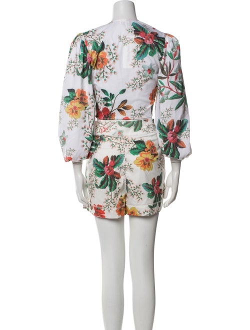 Agua Bendita Floral Print Short Set