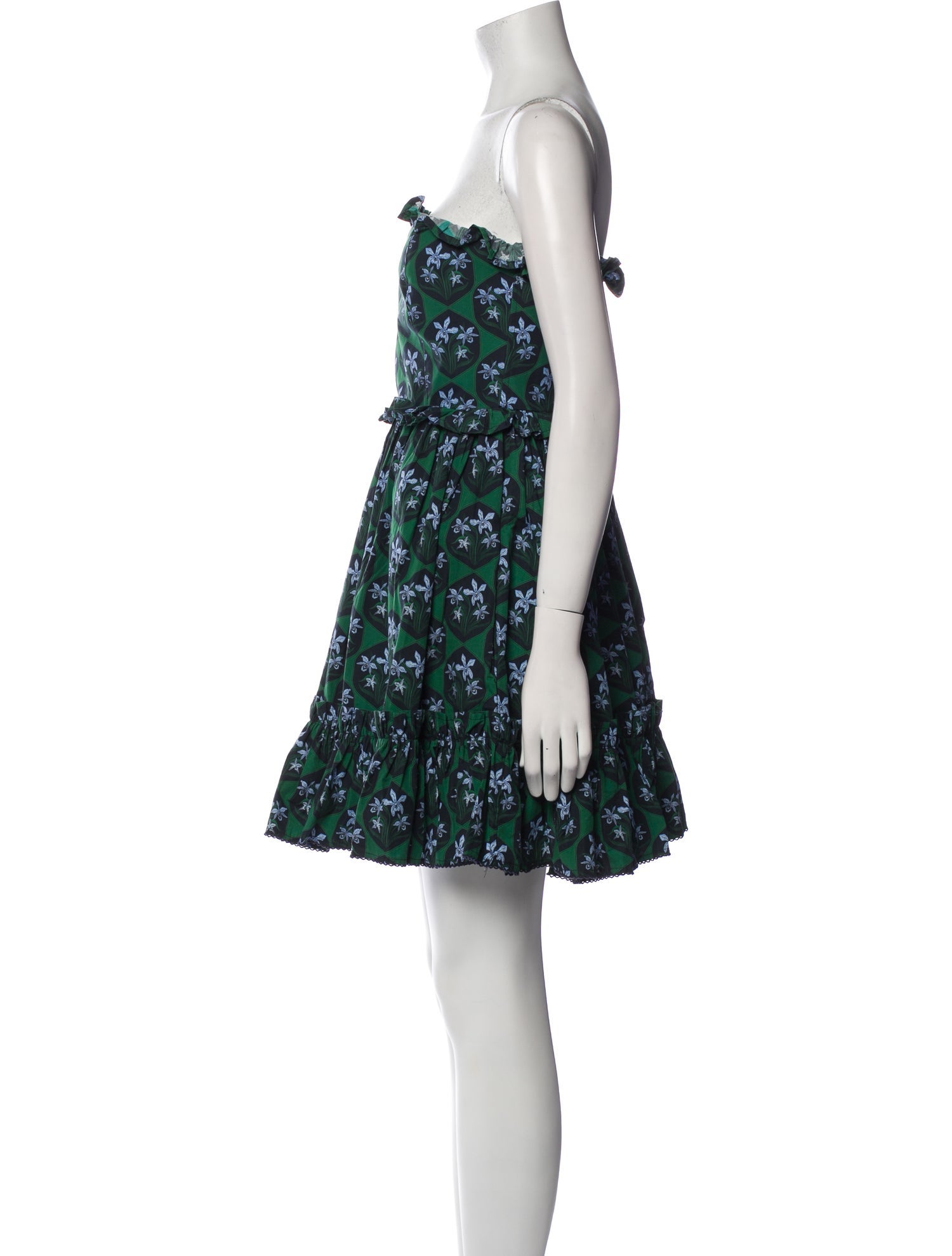 Agua Bendita Floral Print Mini Dress