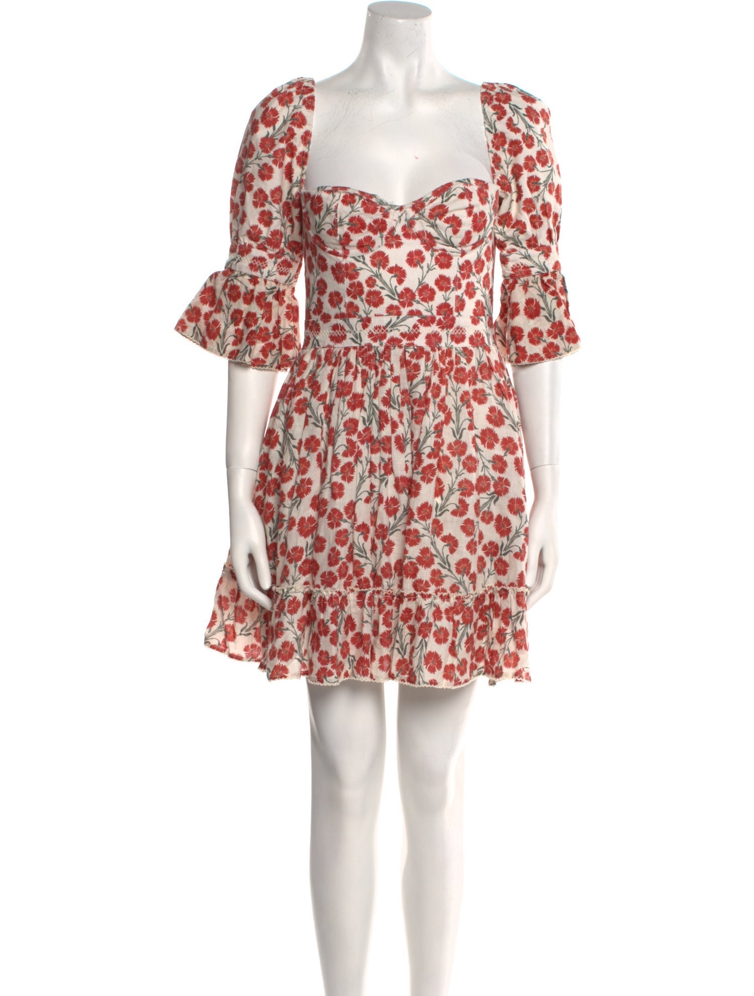 Agua Bendita Animal Print Mini Dress