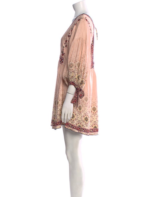 Agua Bendita Printed Mini Dress