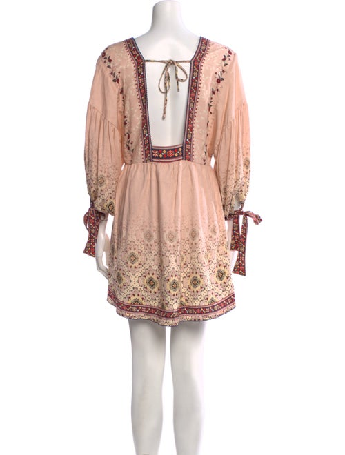 Agua Bendita Printed Mini Dress