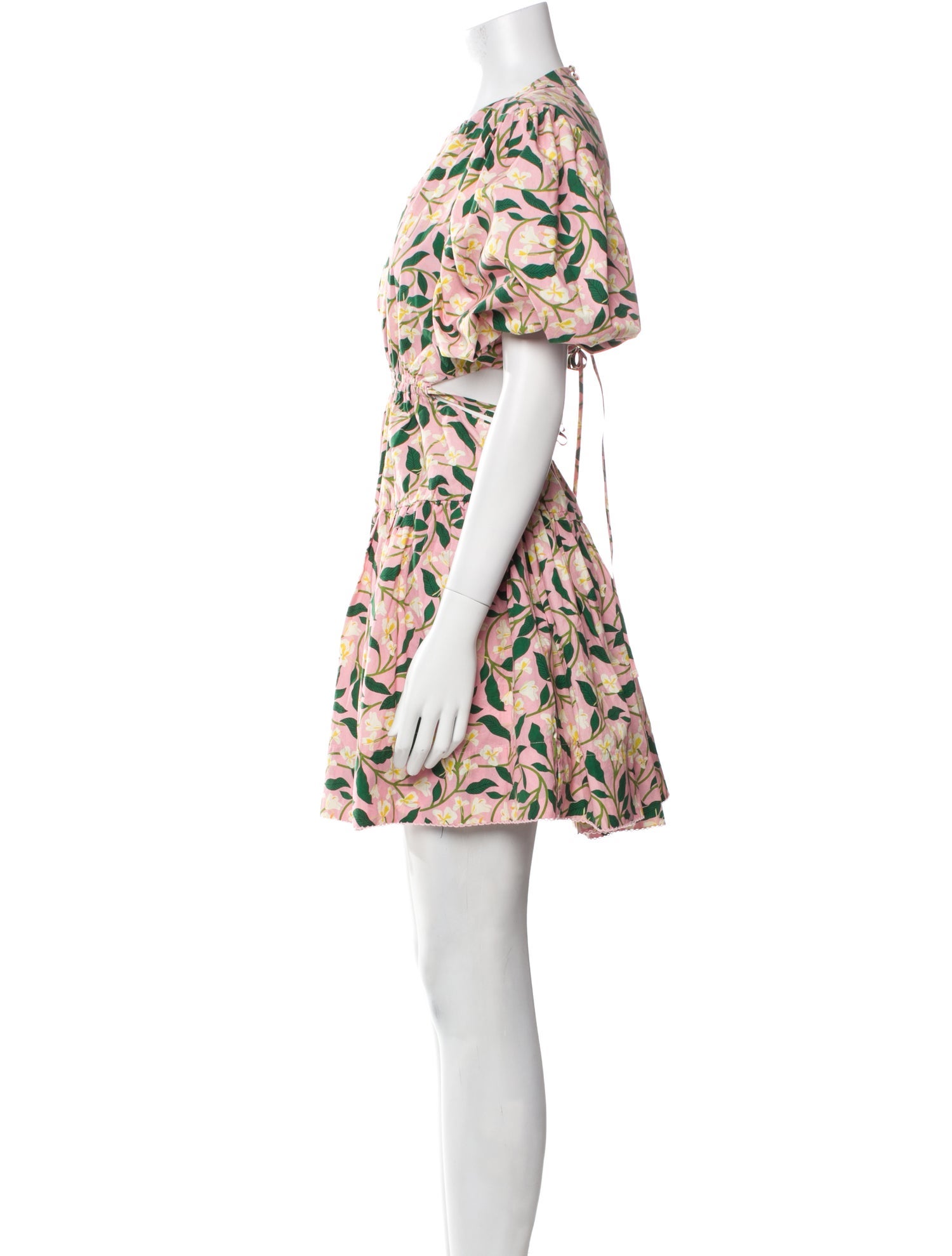 Agua Bendita Floral Print Mini Dress w/ Tags