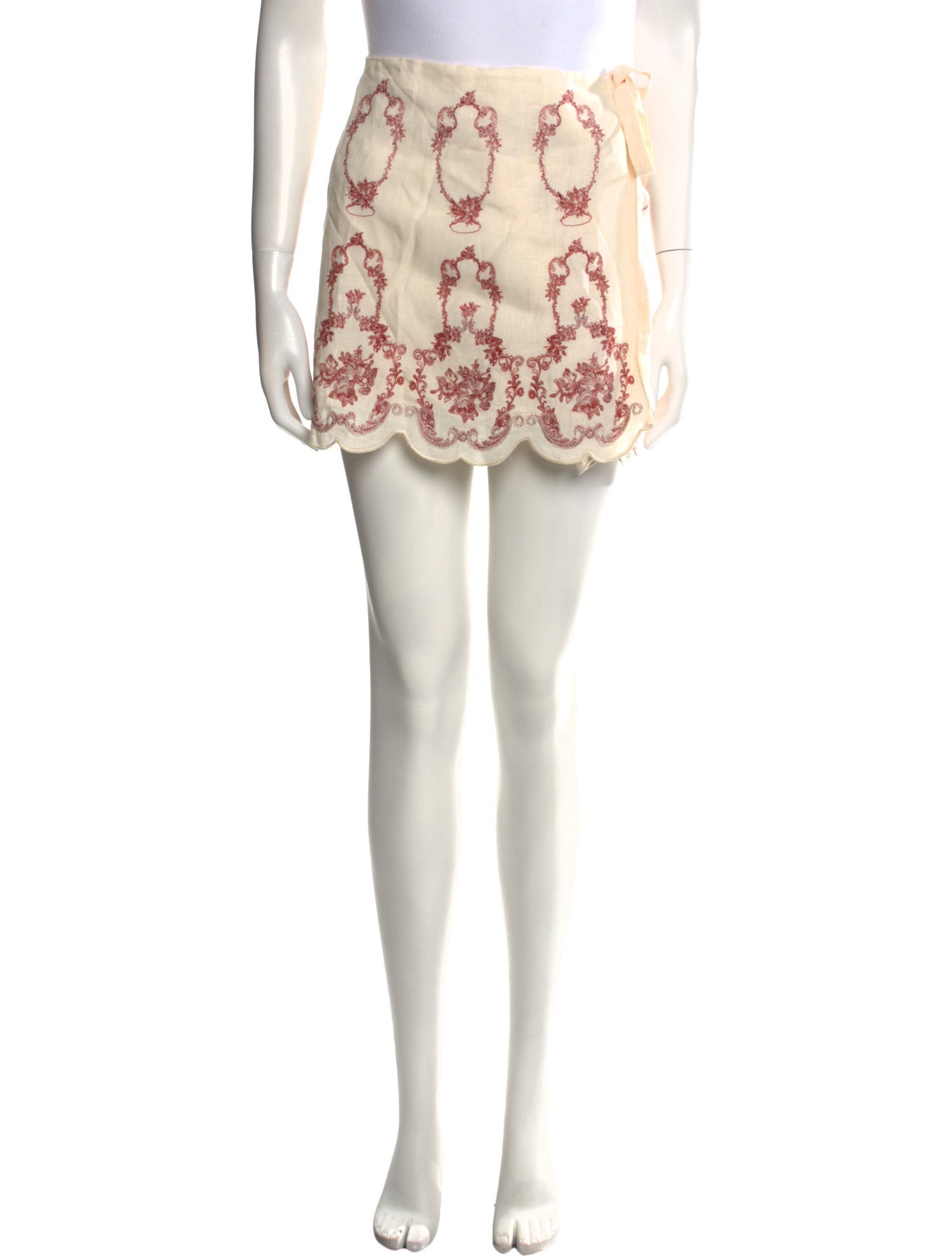 Agua Bendita Linen Mini Skirt