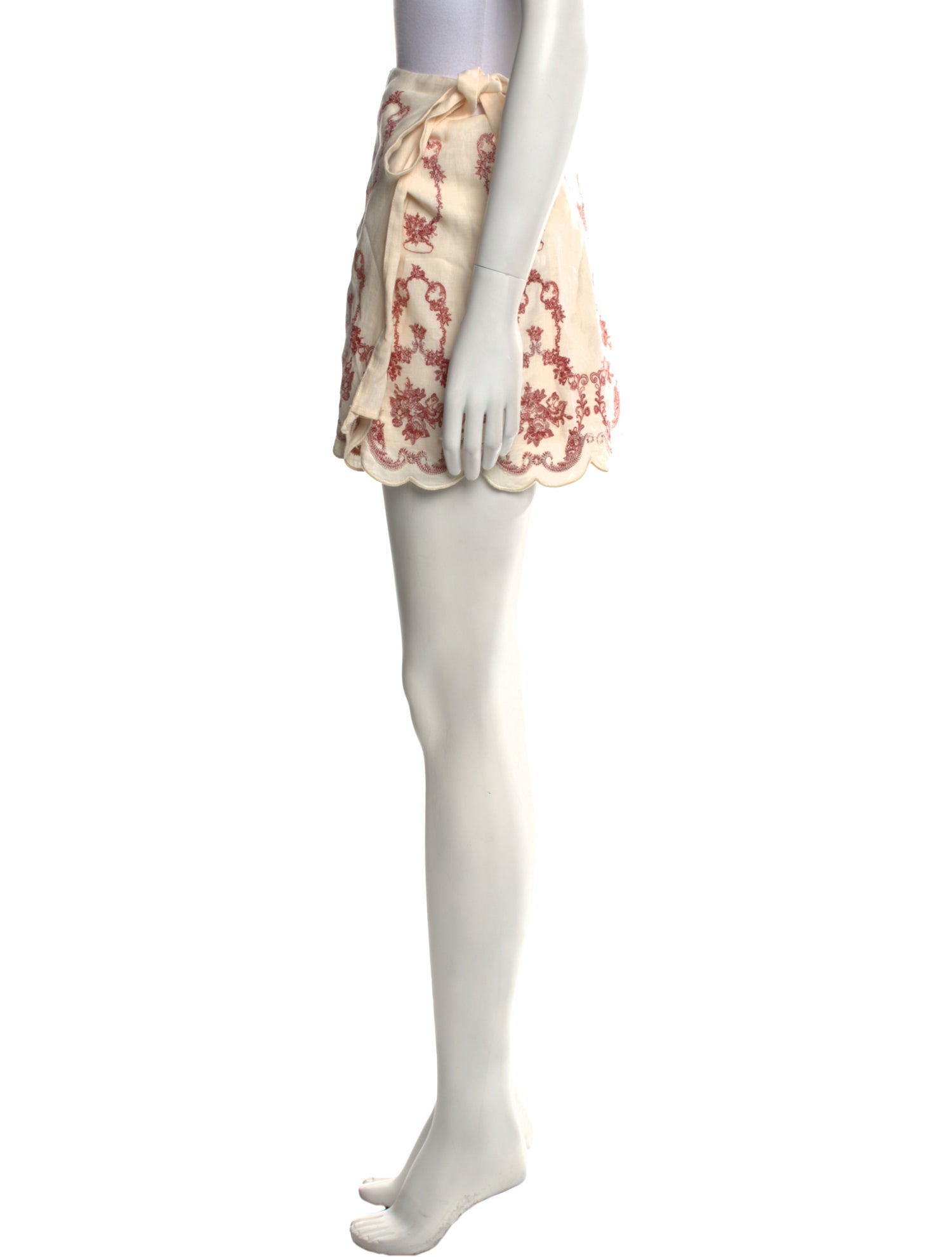 Agua Bendita Linen Mini Skirt