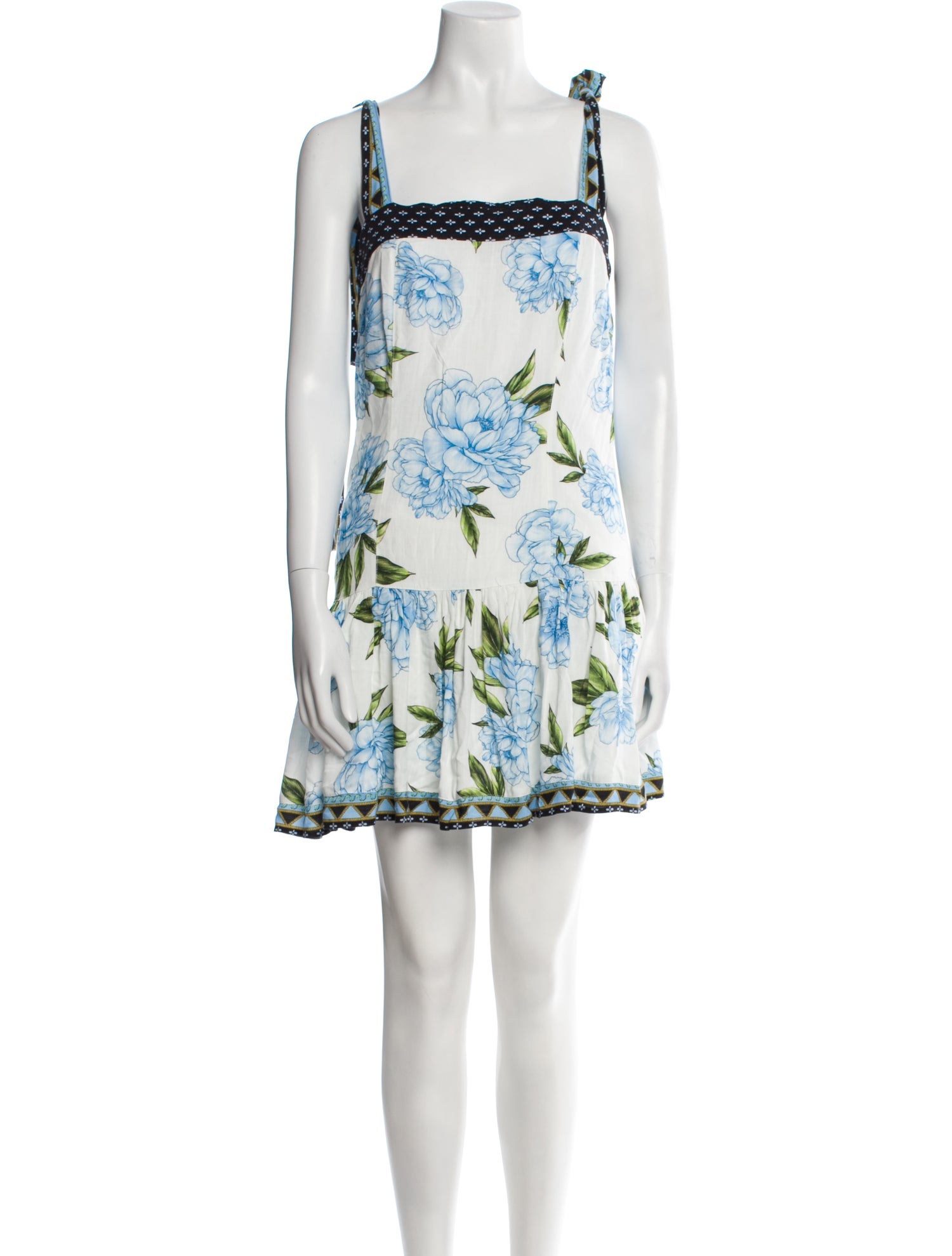 Agua Bendita Floral Print Mini Dress