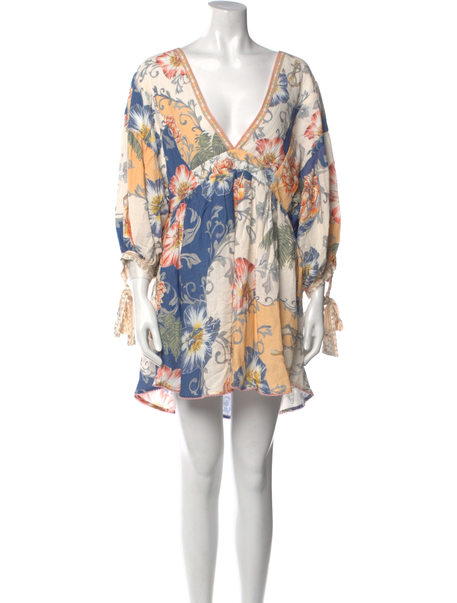 Agua Bendita Floral Print Mini Dress w/ Tags
