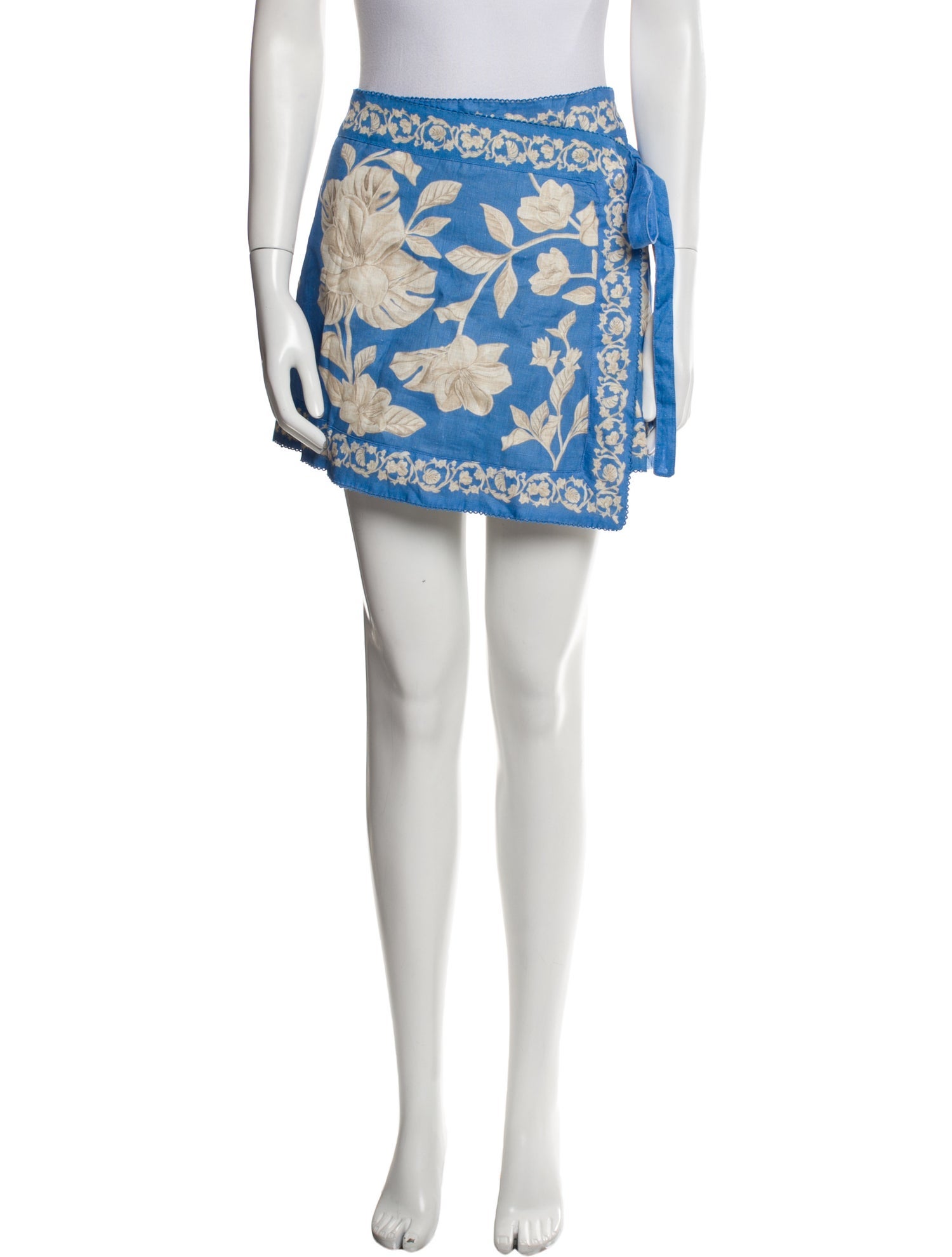 Agua Bendita Linen Mini Skirt