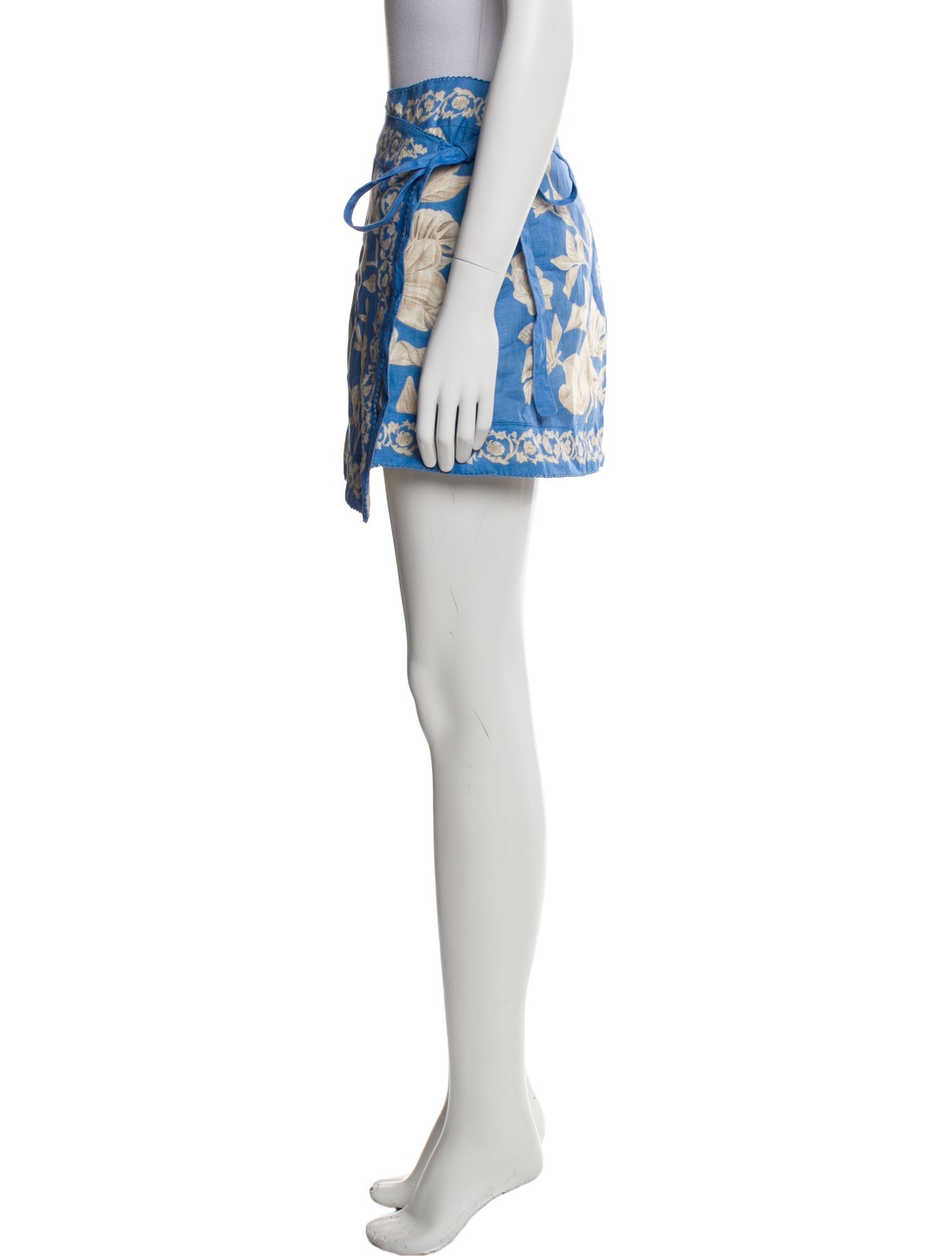 Agua Bendita Linen Mini Skirt