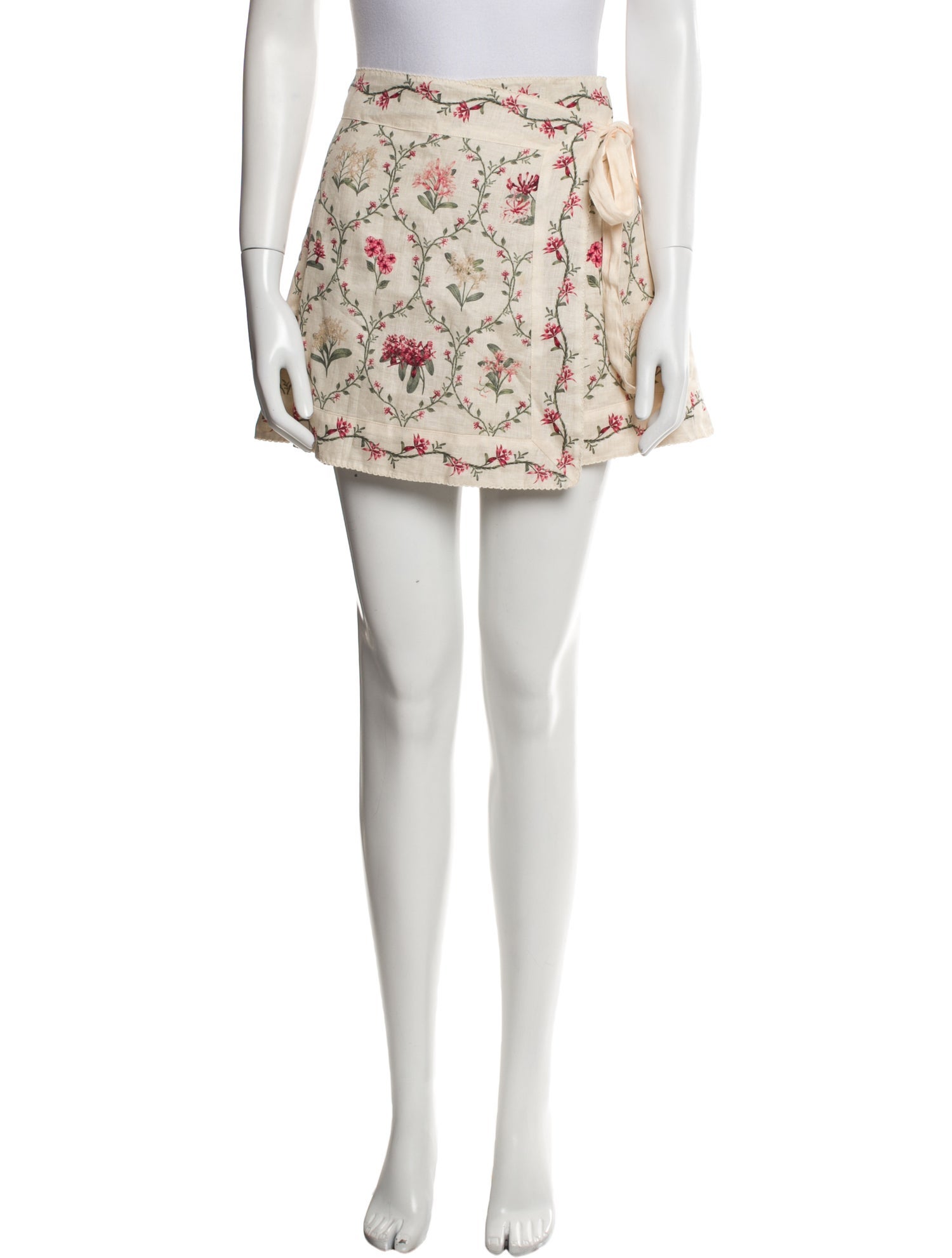 Agua Bendita Linen Mini Skirt