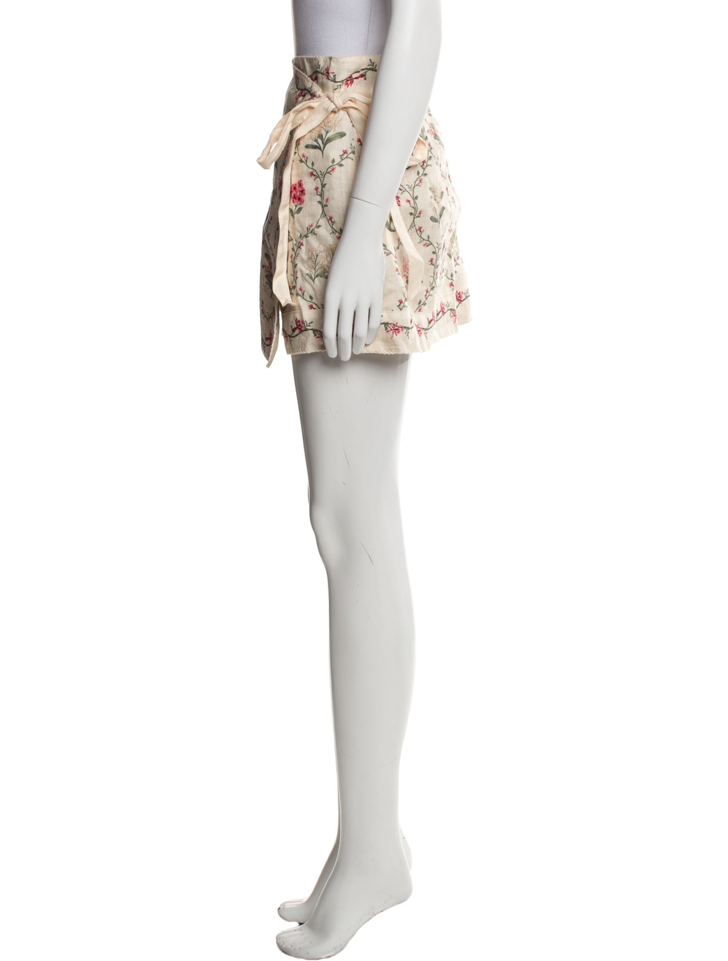 Agua Bendita Linen Mini Skirt