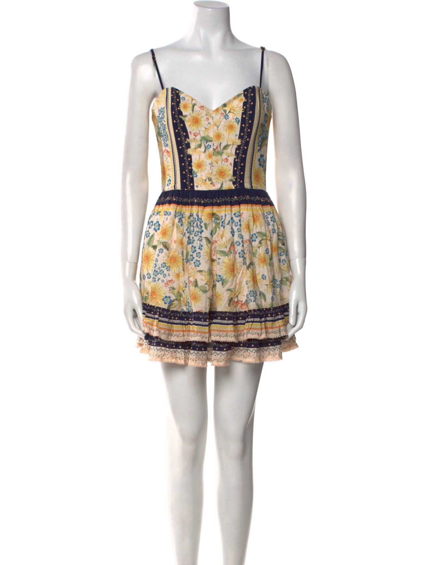 Agua Bendita Printed Mini Dress