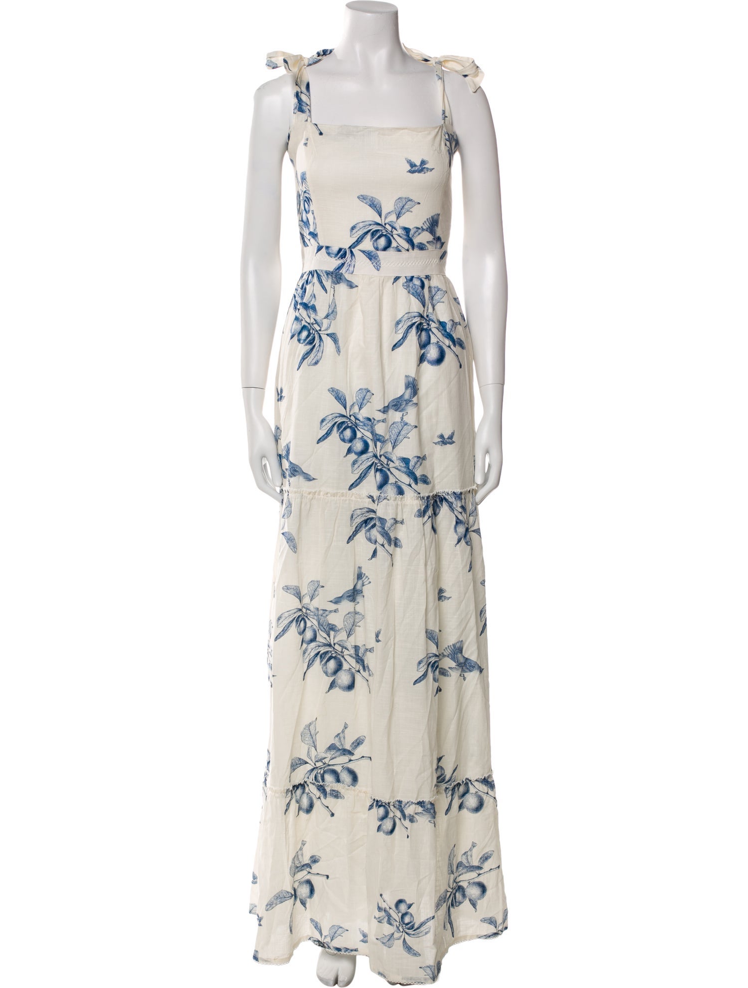 Agua Bendita Floral Print Long Dress w/ Tags