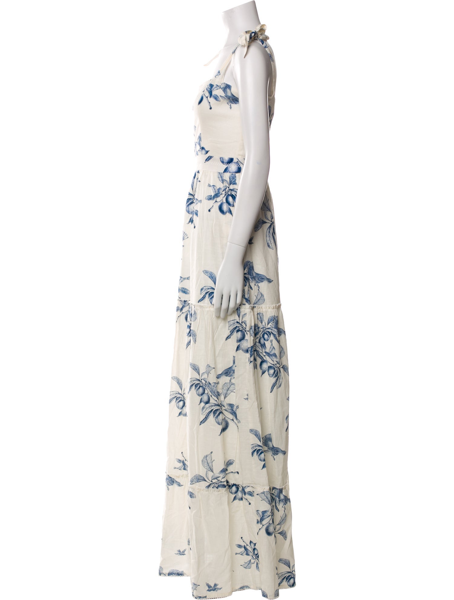 Agua Bendita Floral Print Long Dress w/ Tags