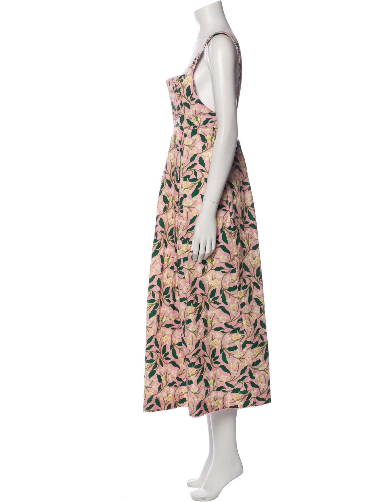 Agua Bendita Floral Print Long Dress w/ Tags