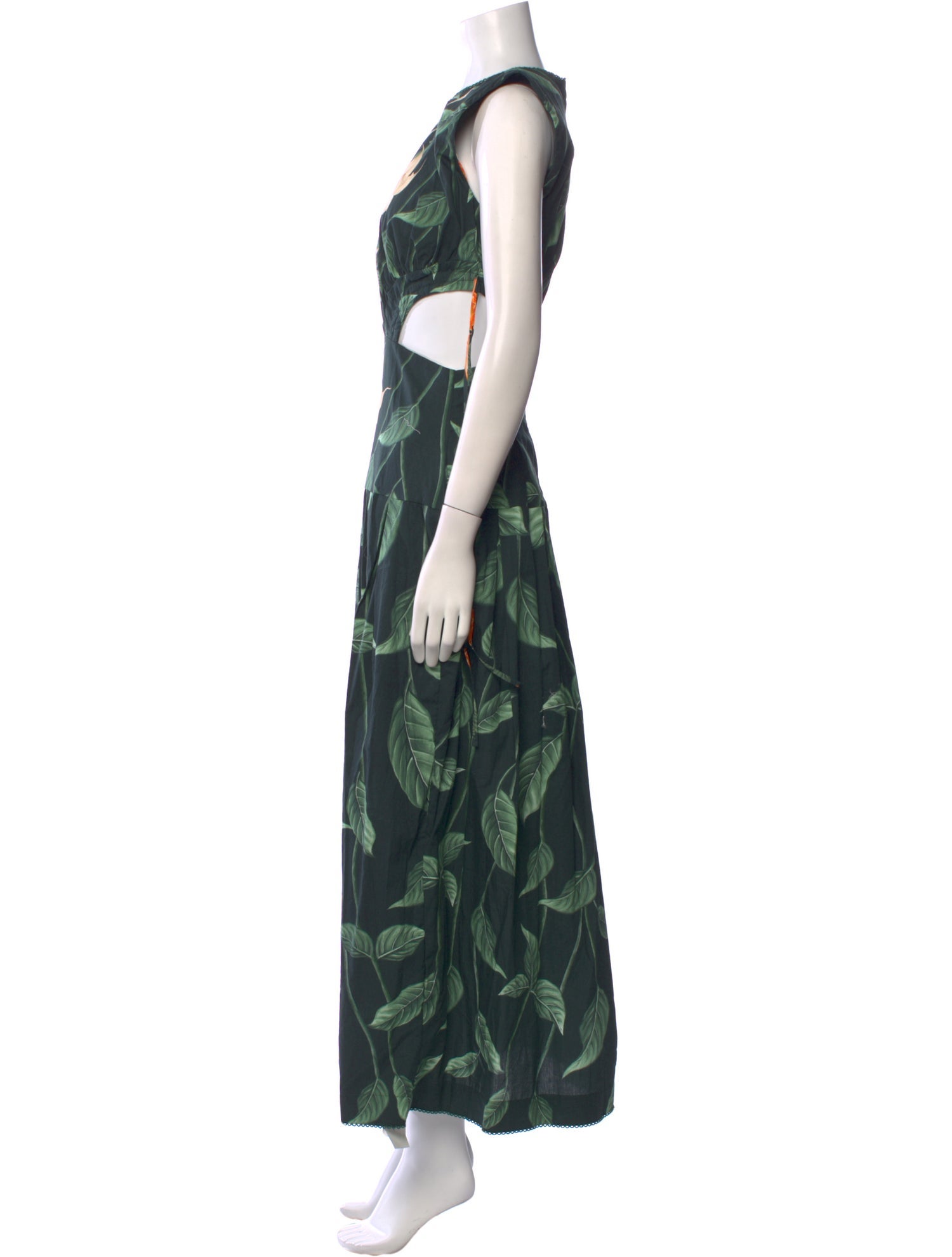Agua Bendita Floral Print Long Dress w/ Tags