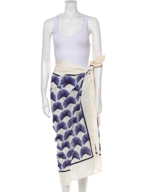Agua Bendita Printed Midi Length Skirt