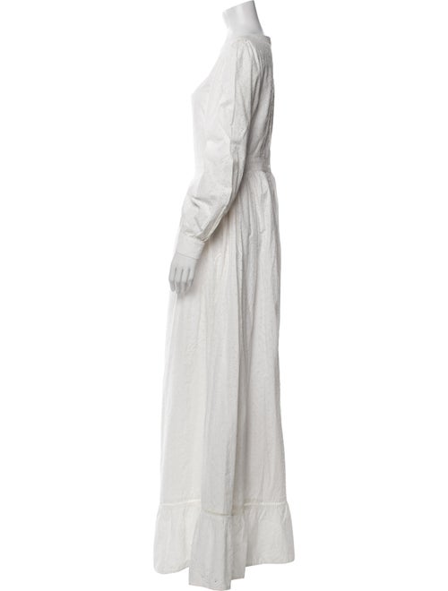 Agua Bendita Square Neckline Long Dress