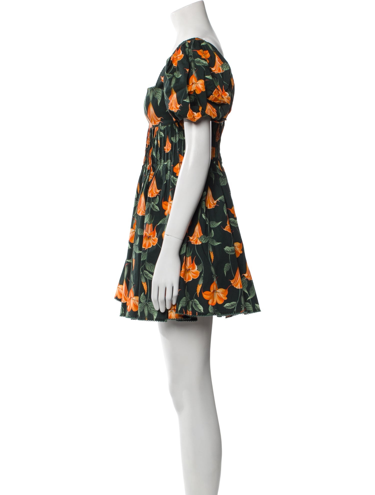 Agua Bendita Floral Print Mini Dress