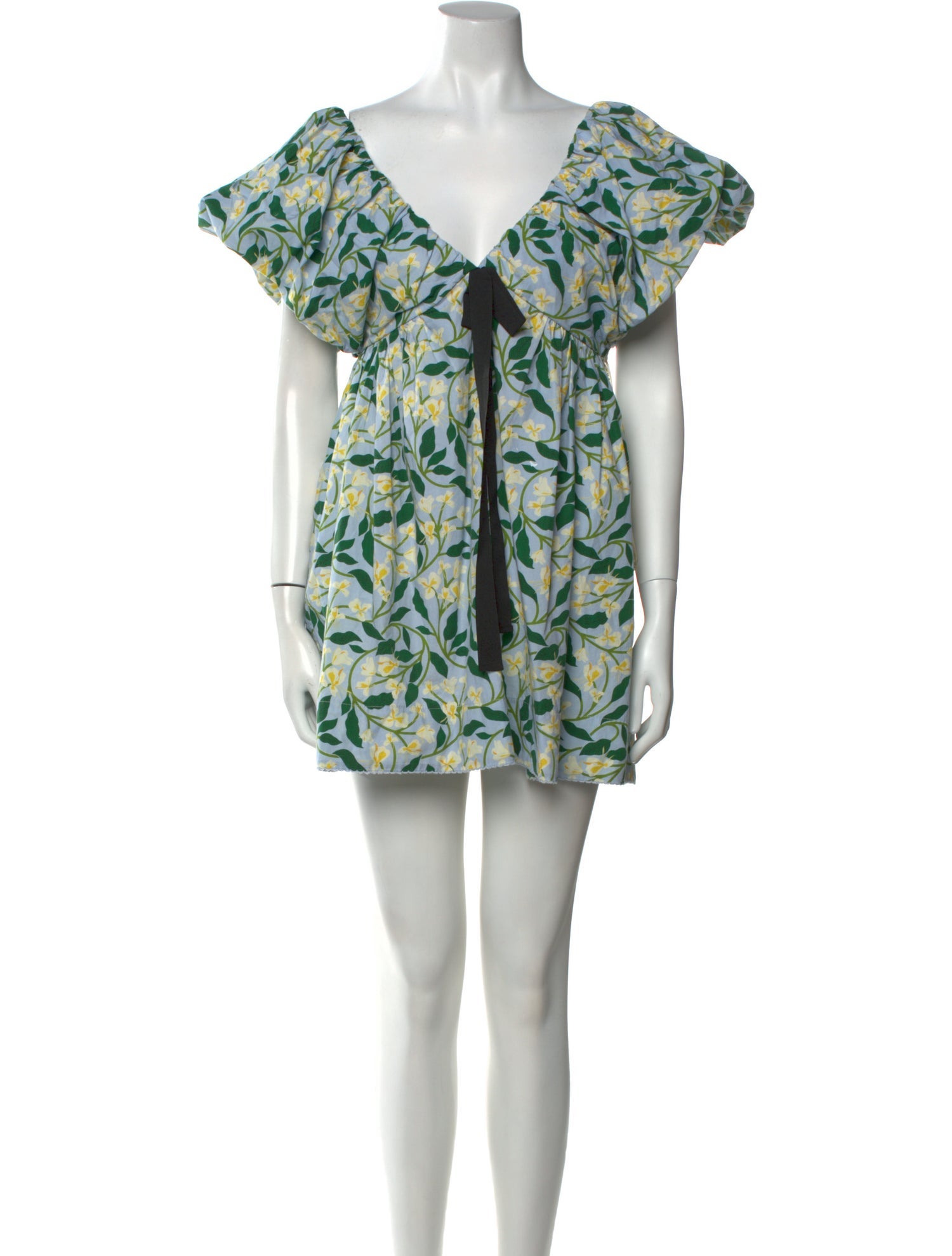 Agua Bendita Printed Mini Dress