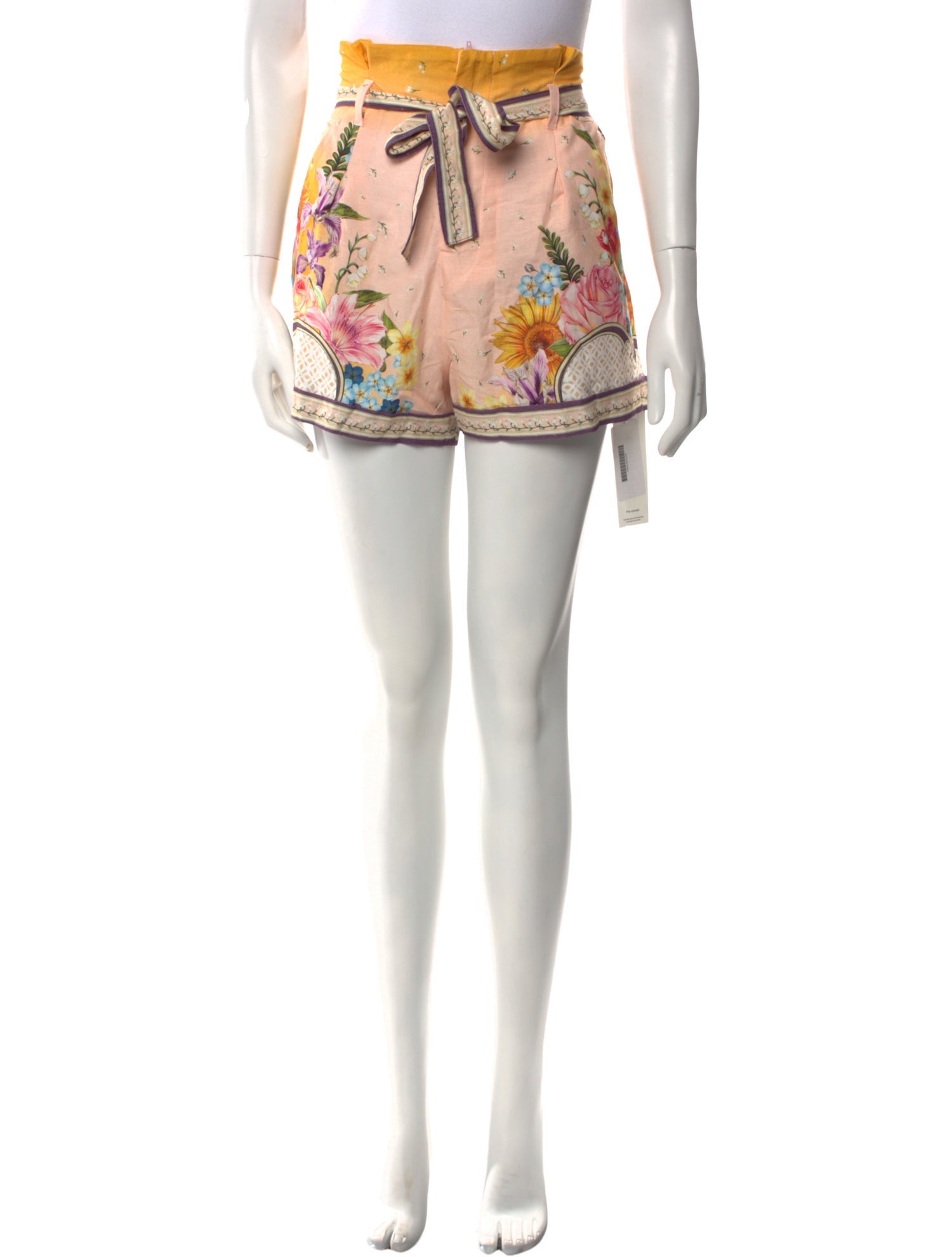 Agua Bendita Floral Print Mini Shorts