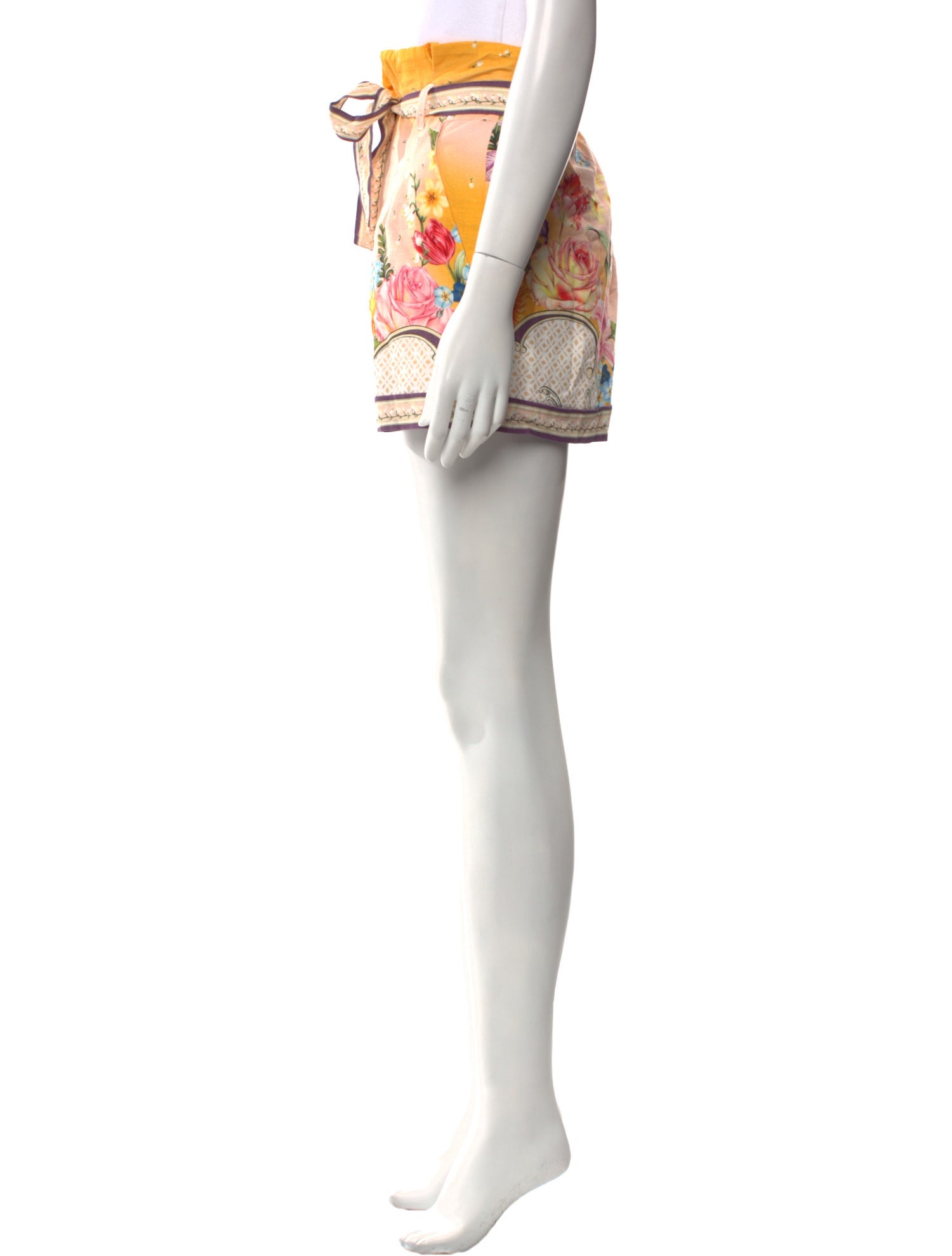 Agua Bendita Floral Print Mini Shorts