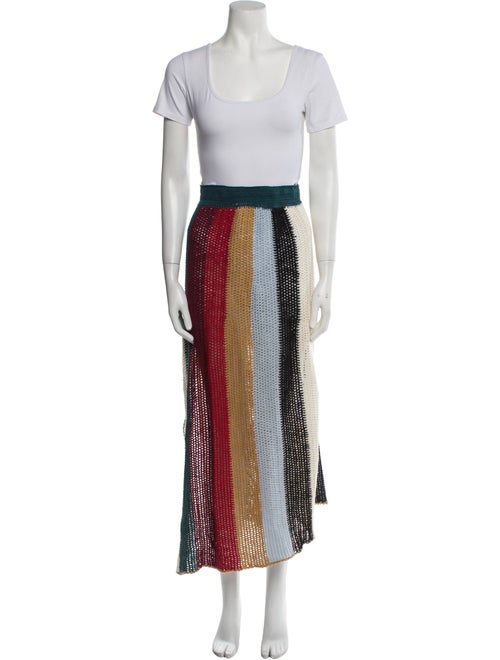 Agua Bendita Colorblock Pattern Skirt Set