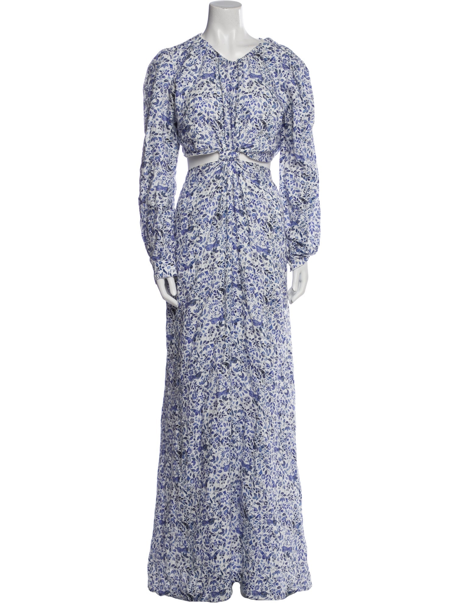 Agua Bendita Linen Long Dress