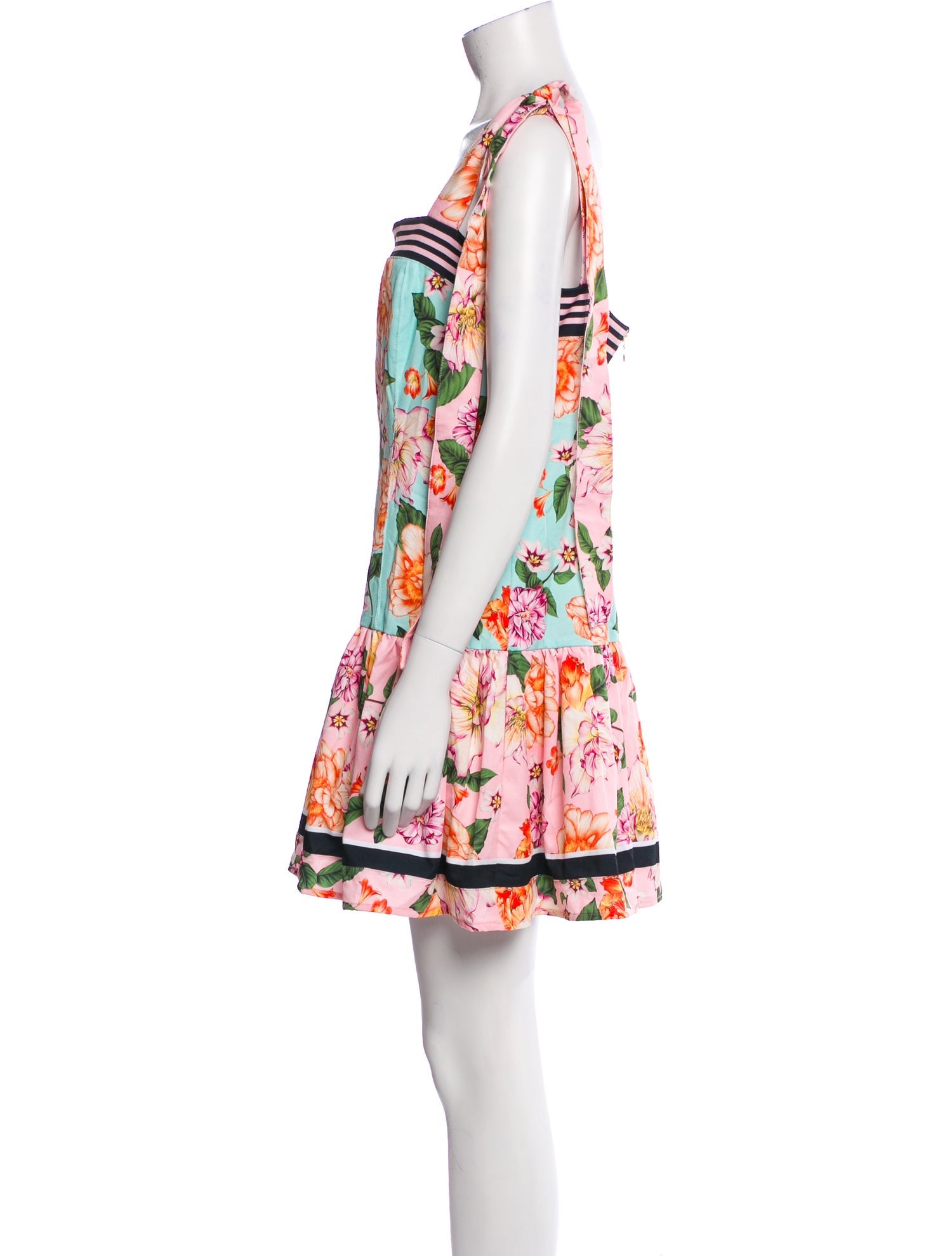 Agua Bendita Floral Print Mini Dress