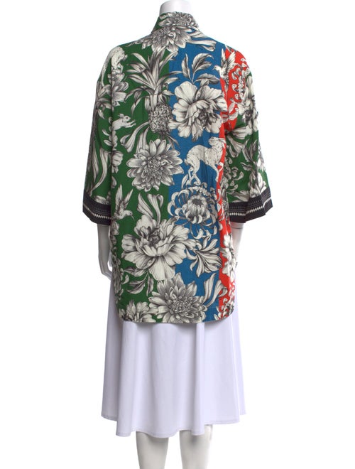 Agua Bendita Printed Mock Neck Tunic