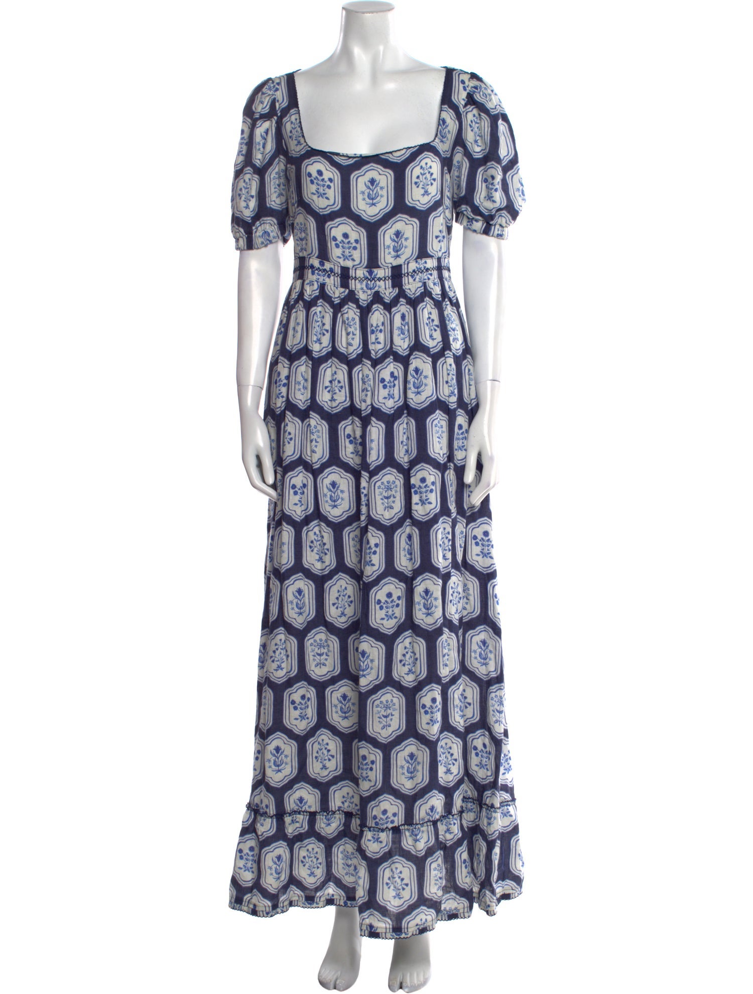 Agua Bendita Linen Long Dress