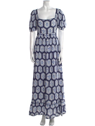 Agua Bendita Linen Long Dress