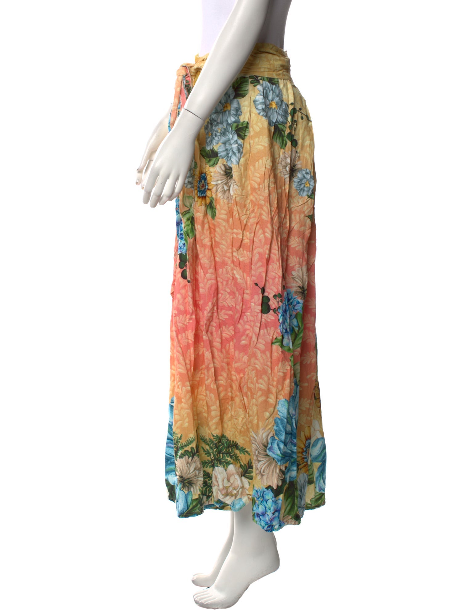 Agua Bendita Printed Wide Leg Pants