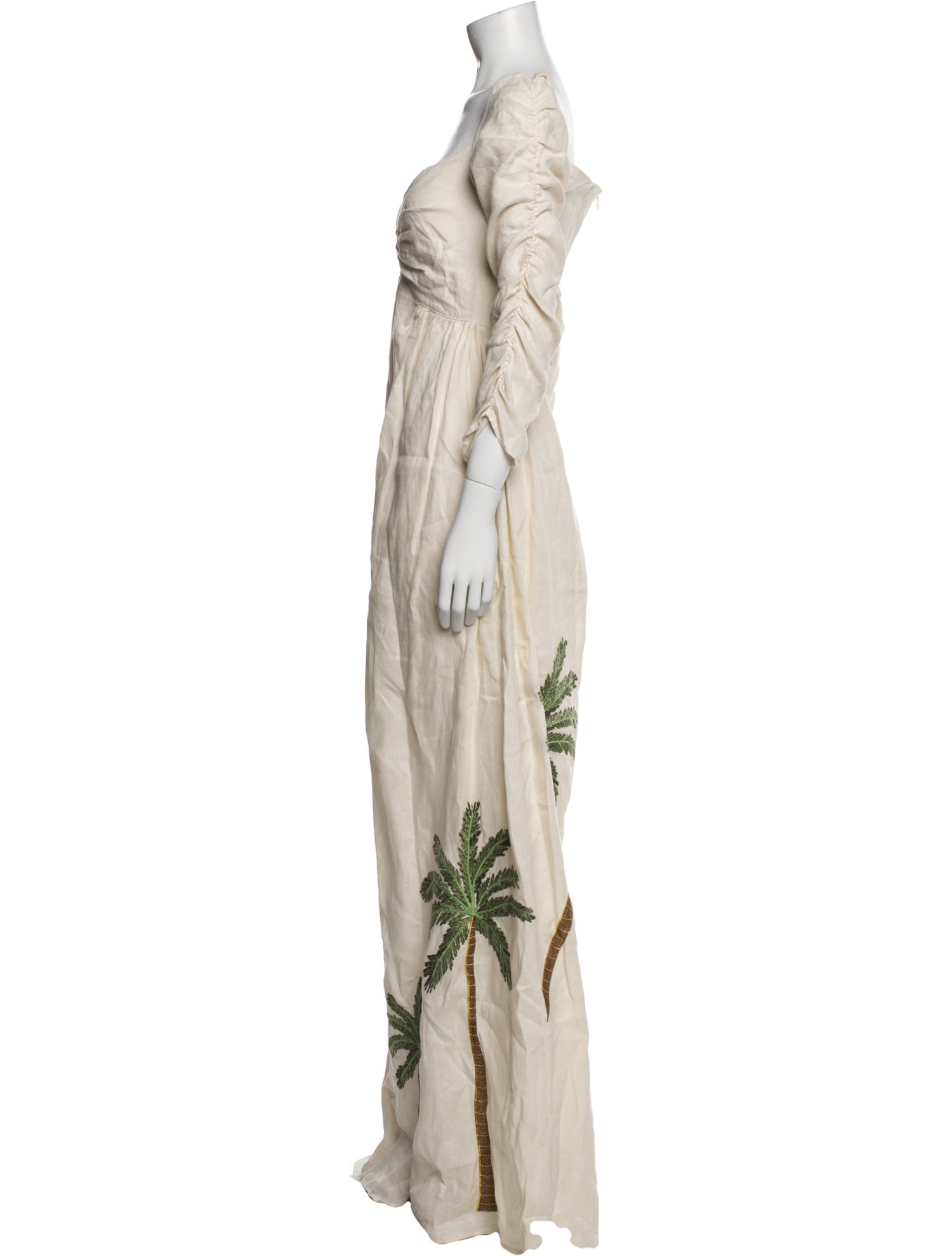 Agua Bendita Linen Long Dress