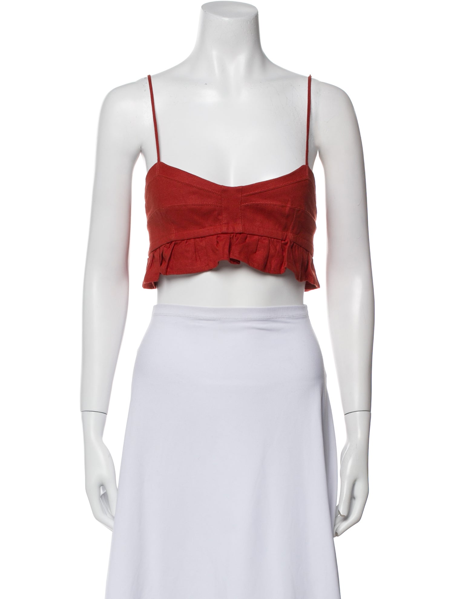 Agua Bendita Square Neckline Sleeveless Crop Top w/ Tags
